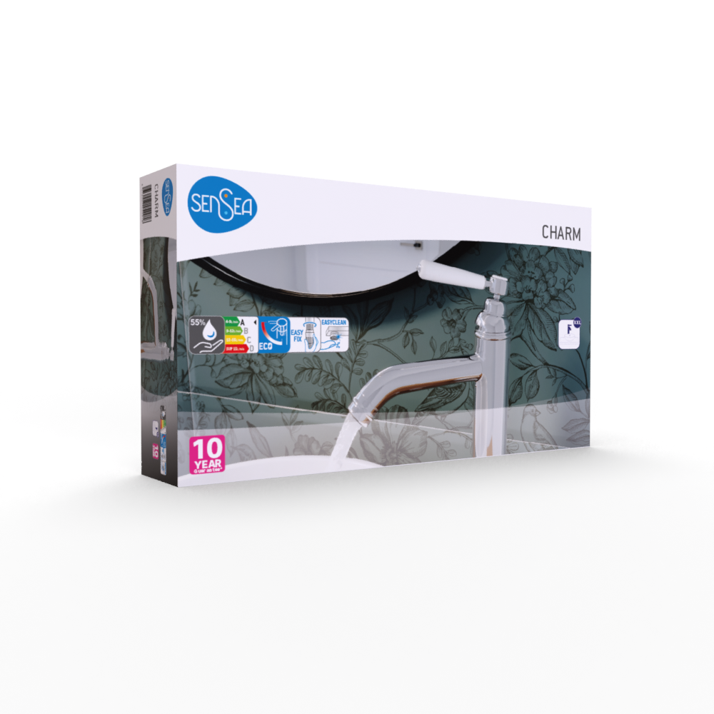 Mitigeur de lavabo chrome XL, Charm, SENSEA - 13