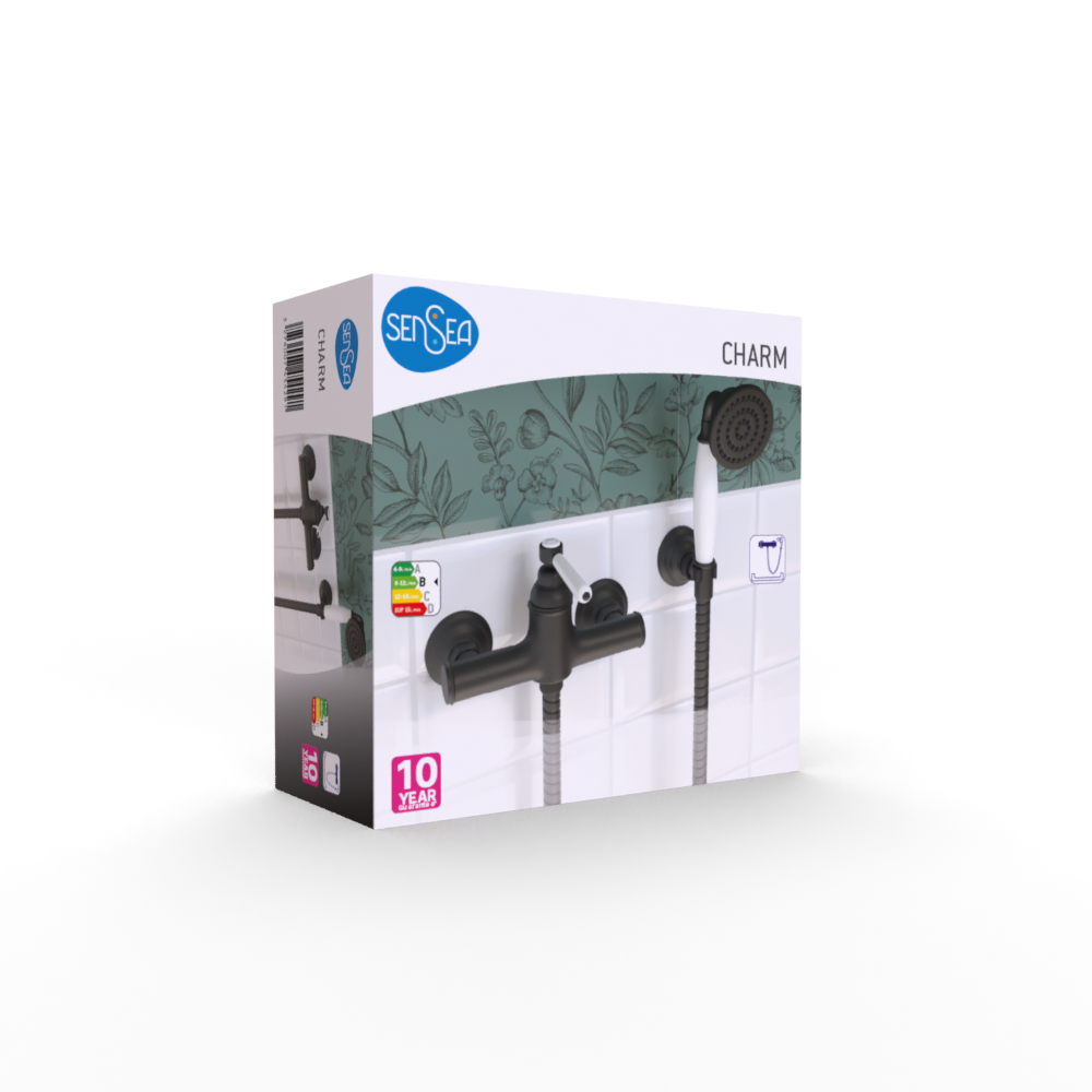 Torneira de duche preto Sensea Charm - 9