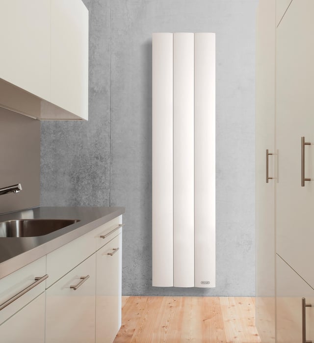 Scaldasalviette ad acqua calda DE'LONGHI PALACE bianco, L 54.4 x H 185.2 cm