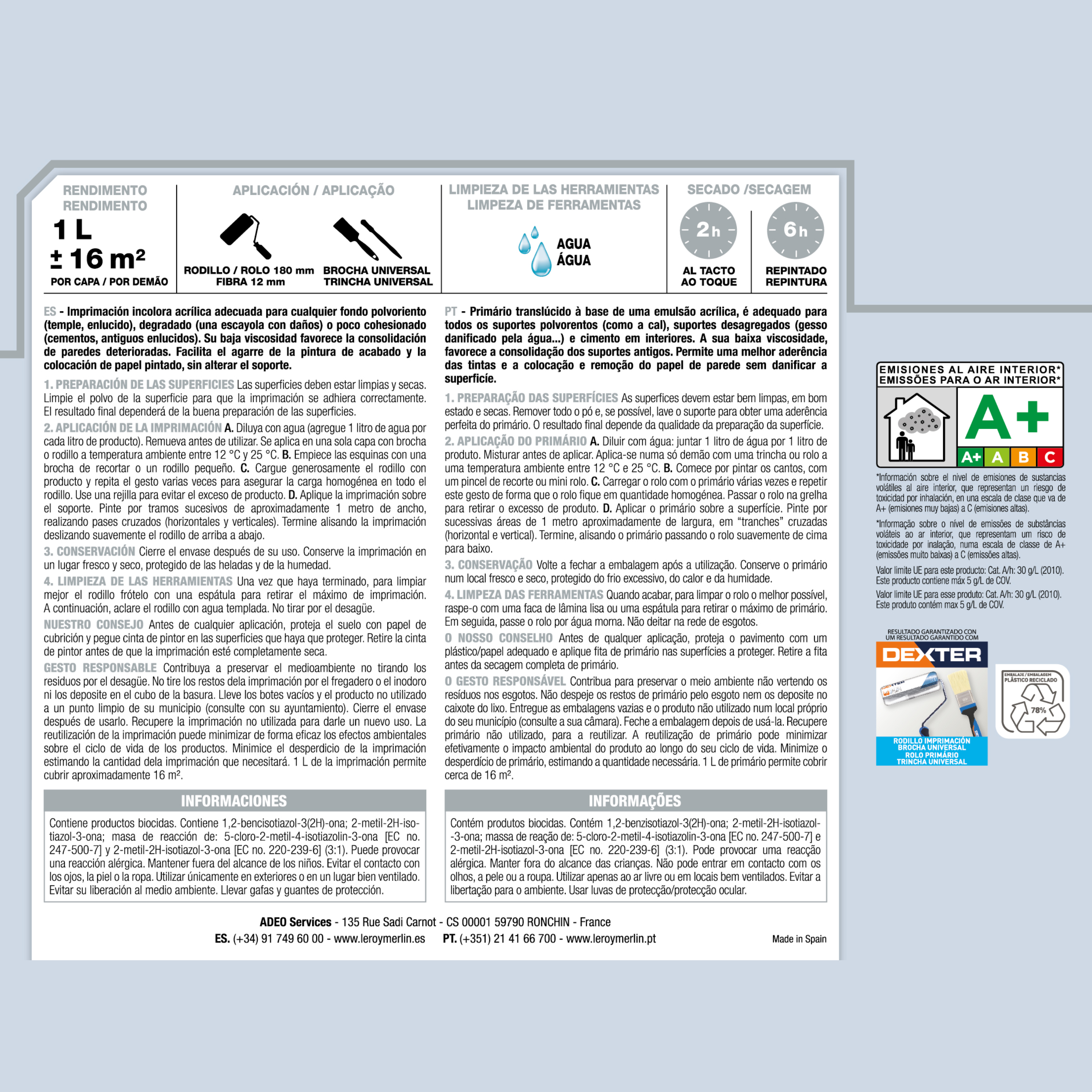 Primário Luxens paredes 1l fixador - 2