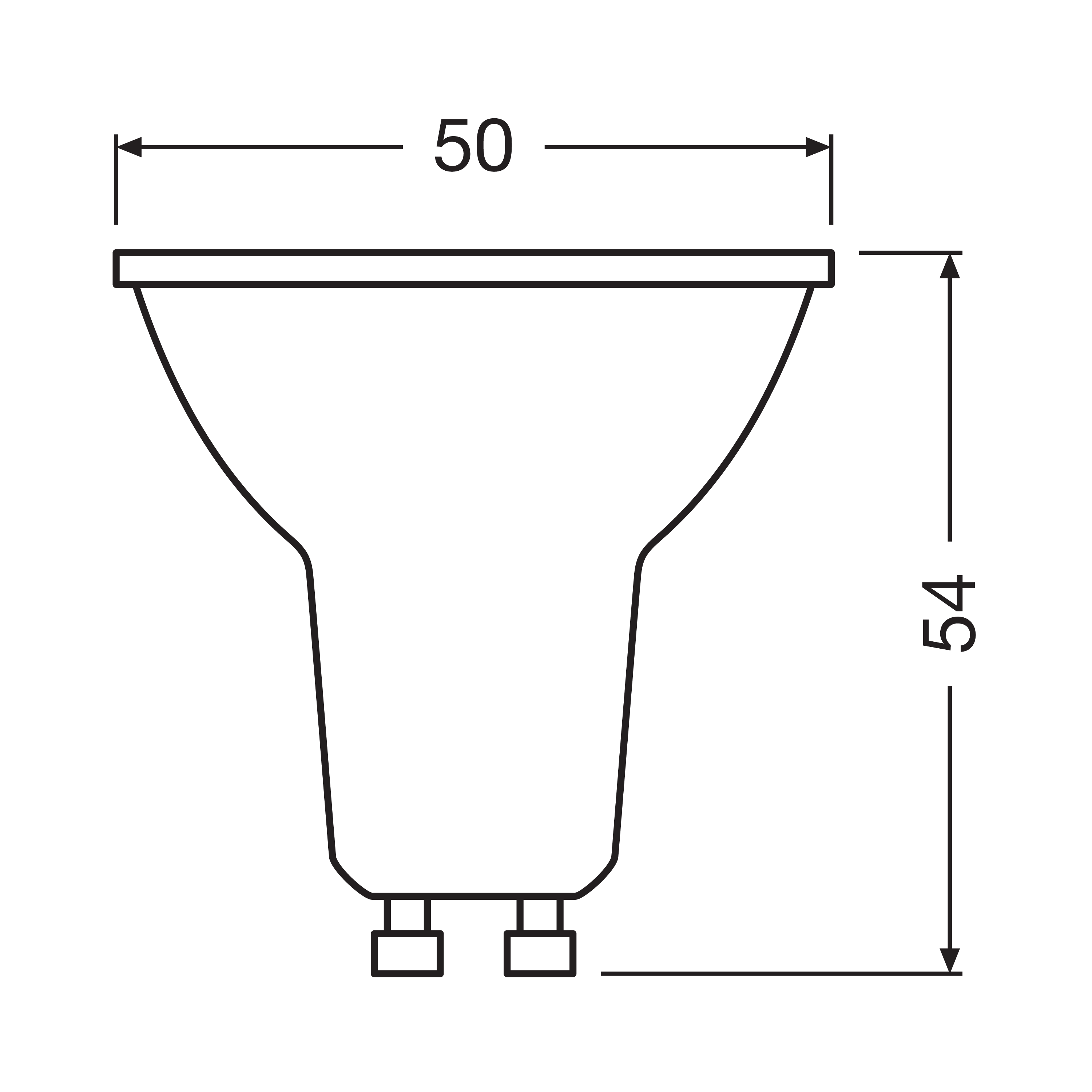 Żarówka LED GU10 4,5 W = 35 W 350 lm Neutralna biel Osram - 3