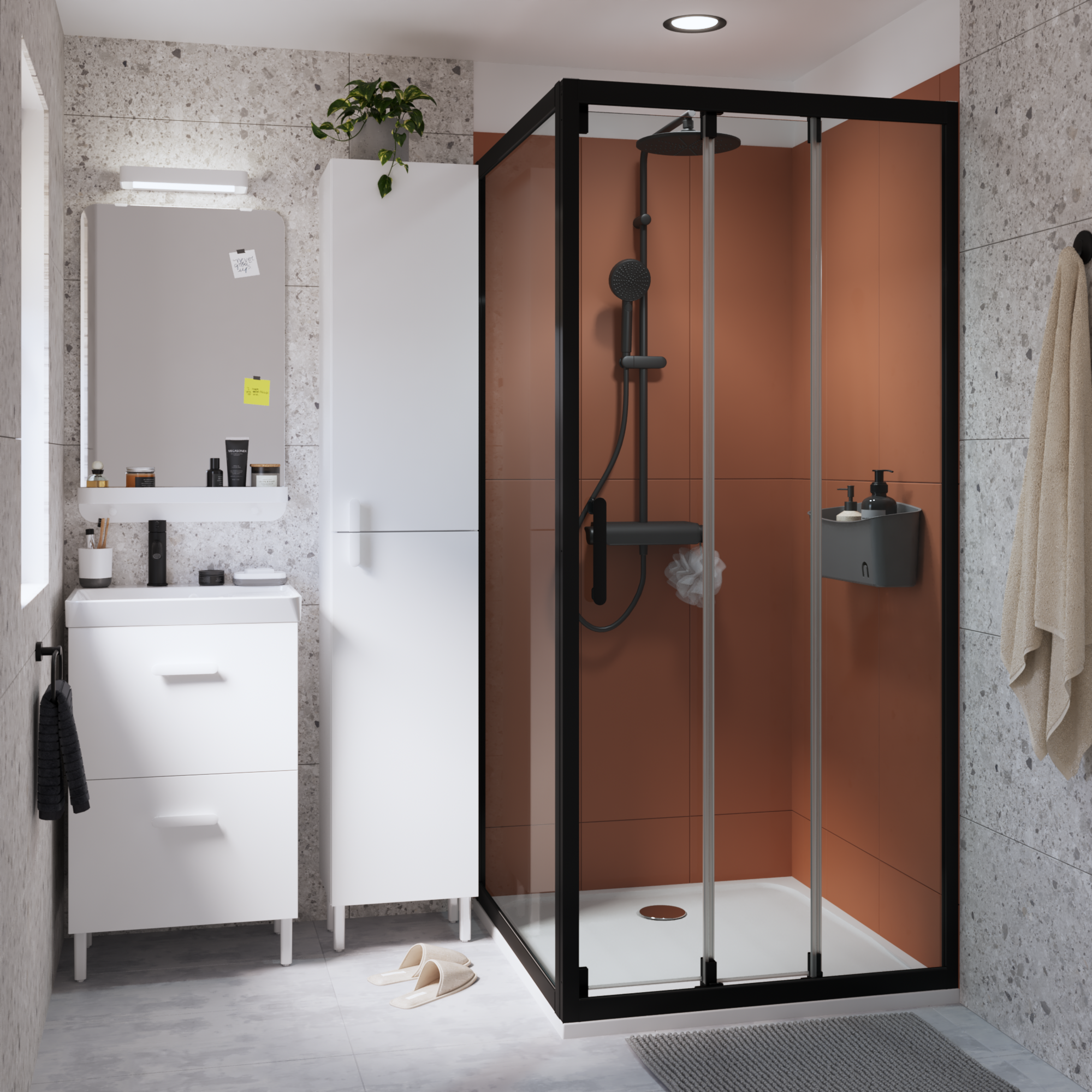 Ścianka boczna Easy 80 X 190 Sensea - 13