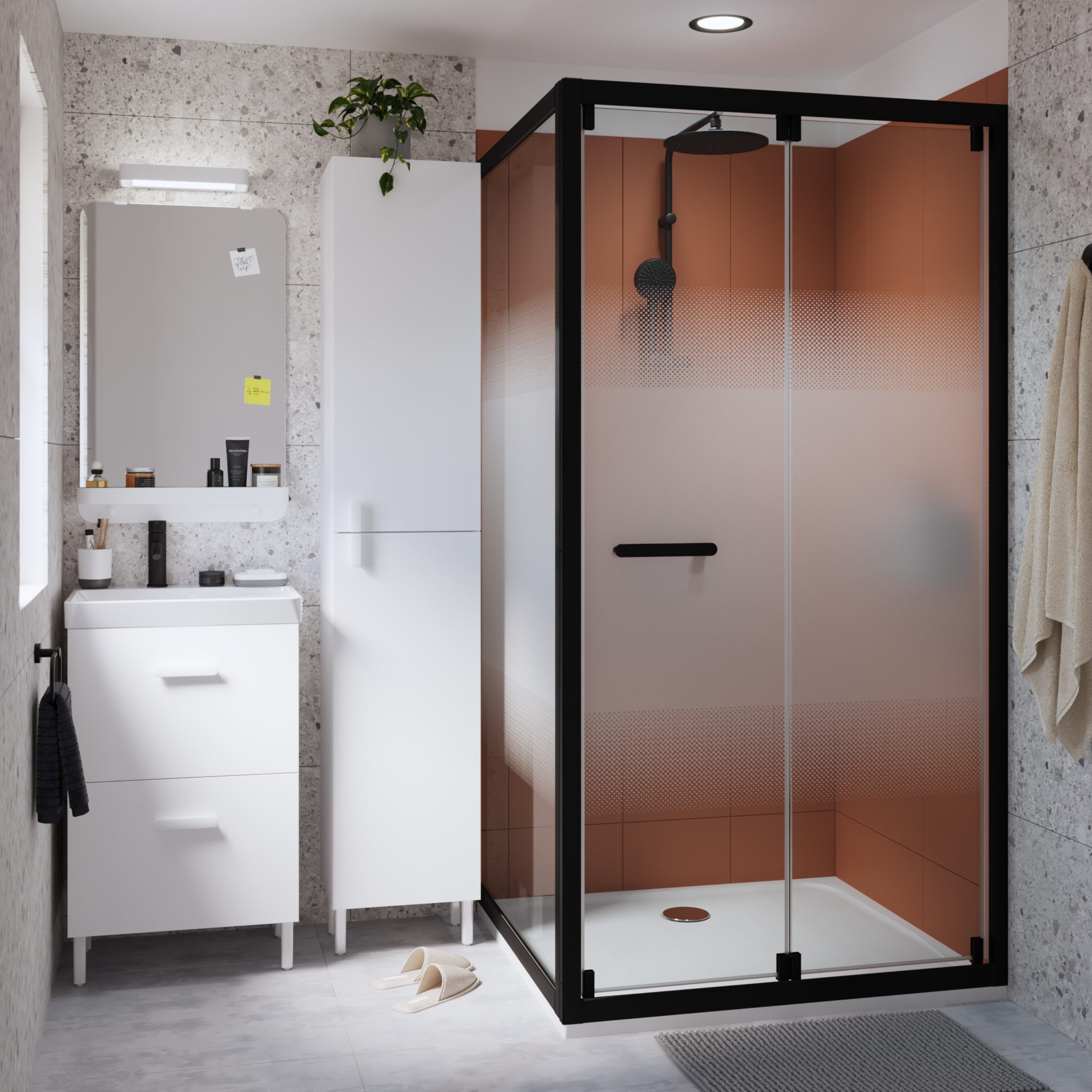 Ścianka boczna Easy 90 X 190 Sensea - 12