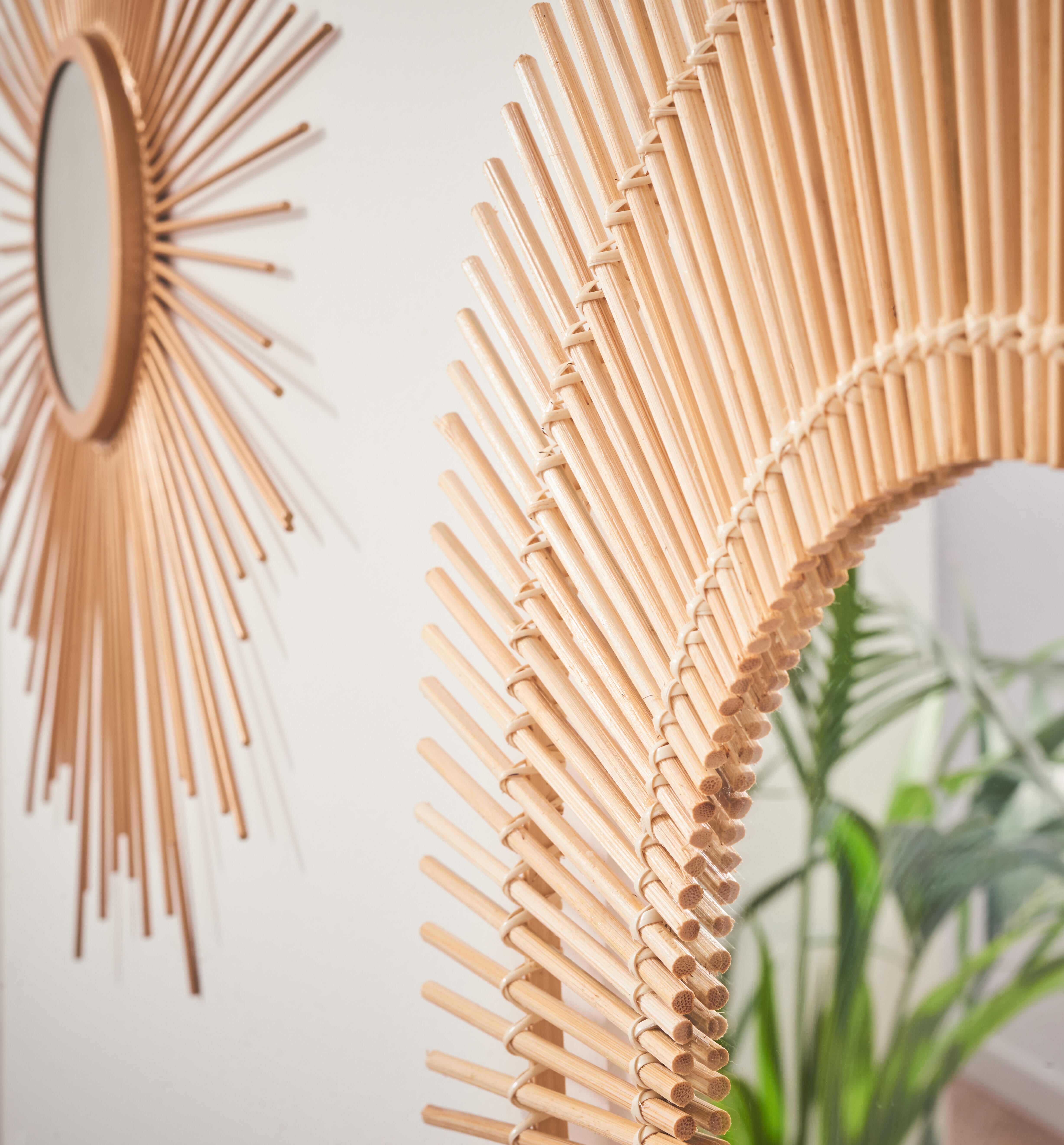 Specchio SUN tondo in metallo dorato Ø 55 cm INSPIRE - 21