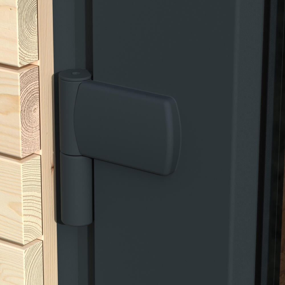 Caseta de madera Eco Lodge de 480x250x497 cm y 23.04 m2 con 90 mm espesor y doble puerta abatible DECOR ET JARDIN - 5