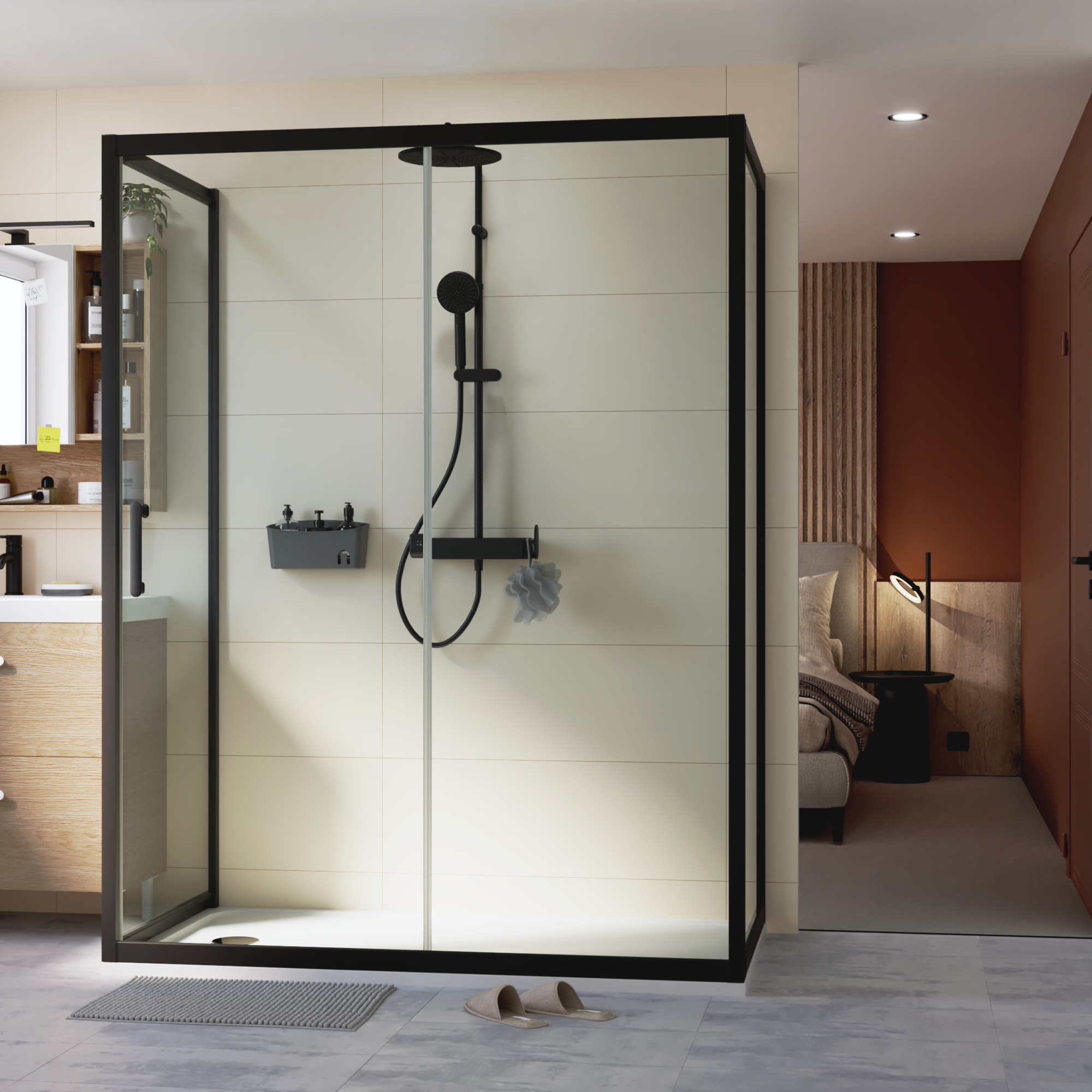 Ścianka boczna Easy 80 X 190 Sensea - 8