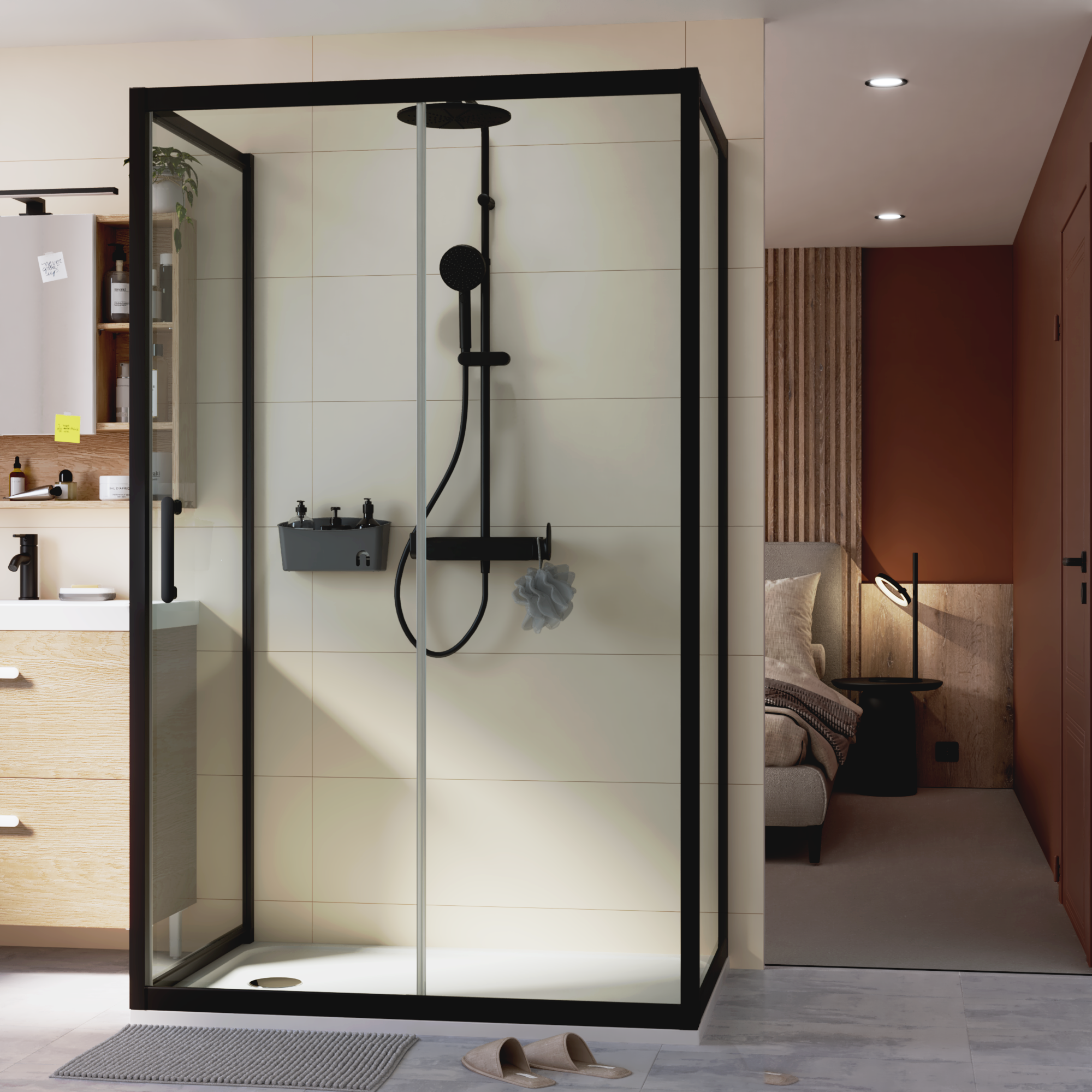 Ścianka boczna Easy 80 X 190 Sensea - 7