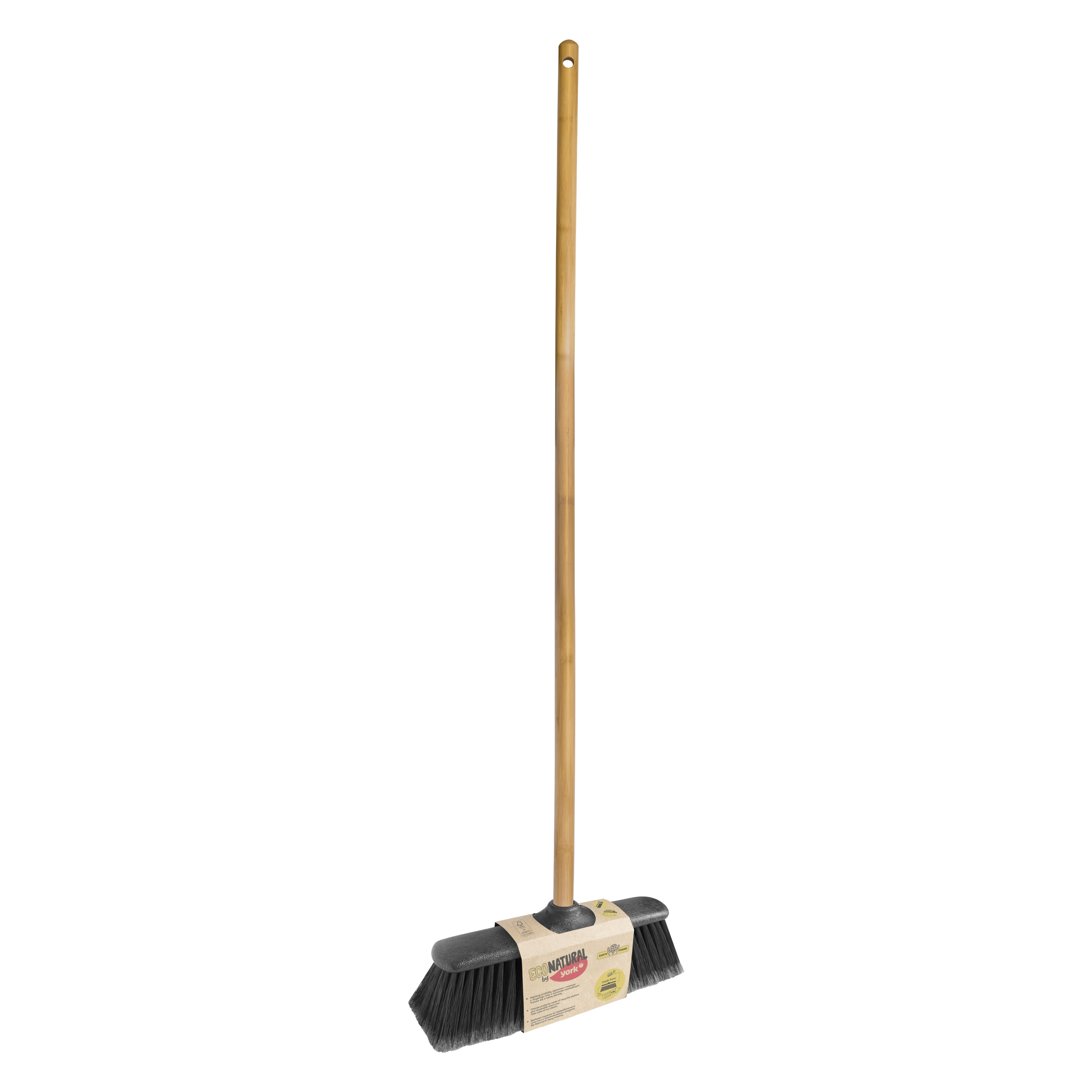 Szczotka do zamiatania Eco z trzonkiem bambusowym 120 cm York