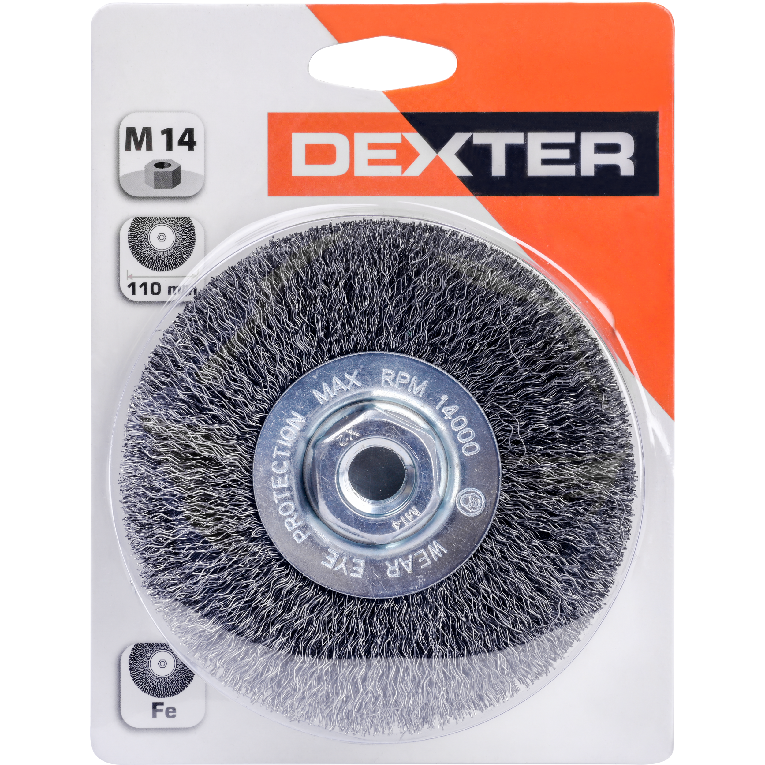 Szczotka do szlifierki kątowej M14 / 110 mm DEXTER - 2