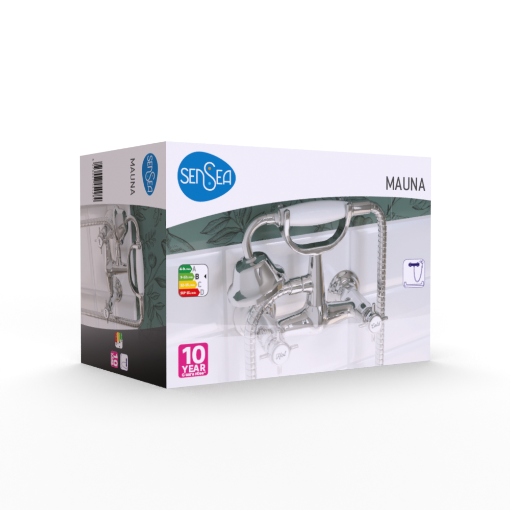 Grifo de ducha bimando SENSEA Mauna cromo brillo Latón - 13