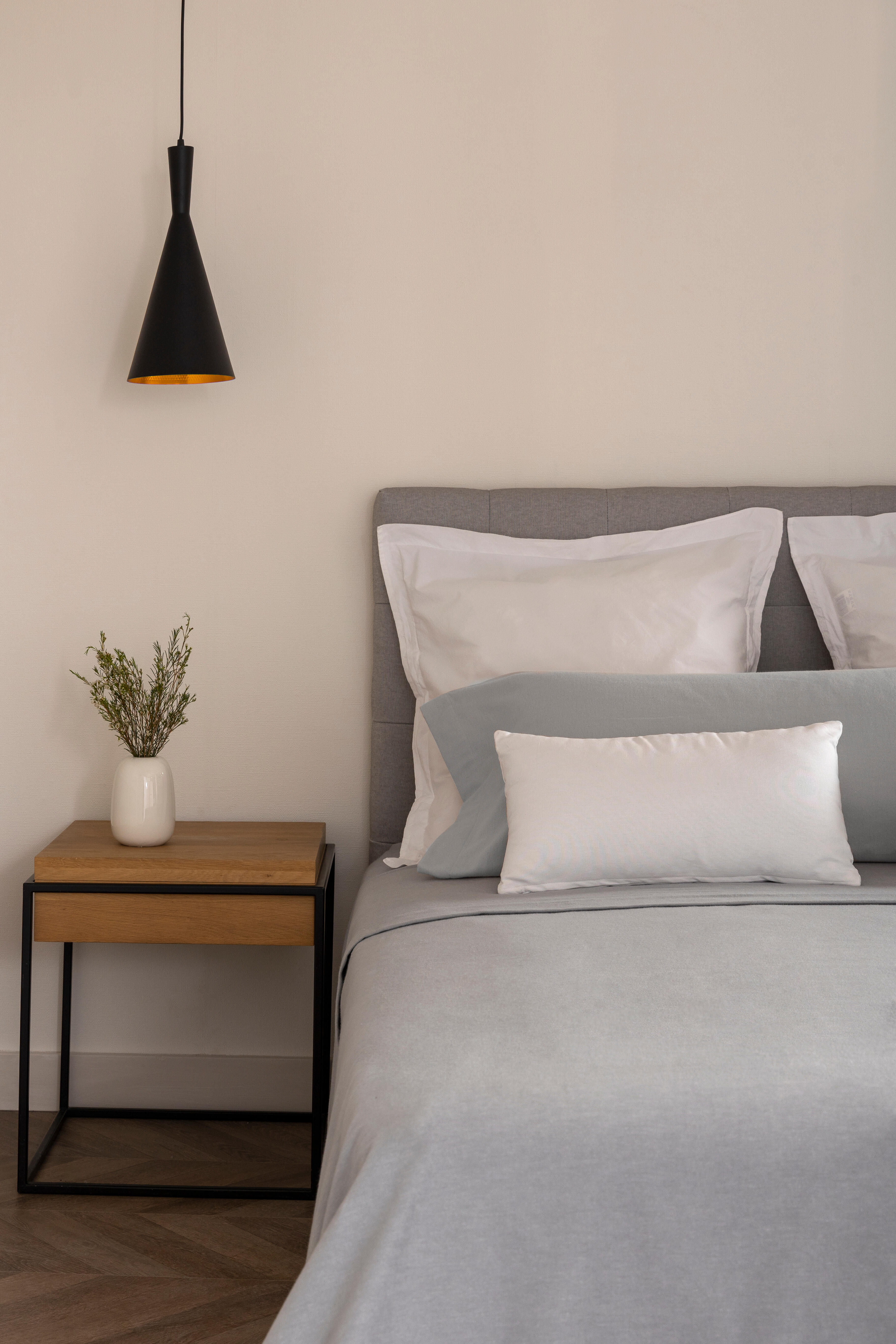 Sábana bajera con elástico algodón franela 80 hilos gris 150x200 para cama de 150 cm - 20