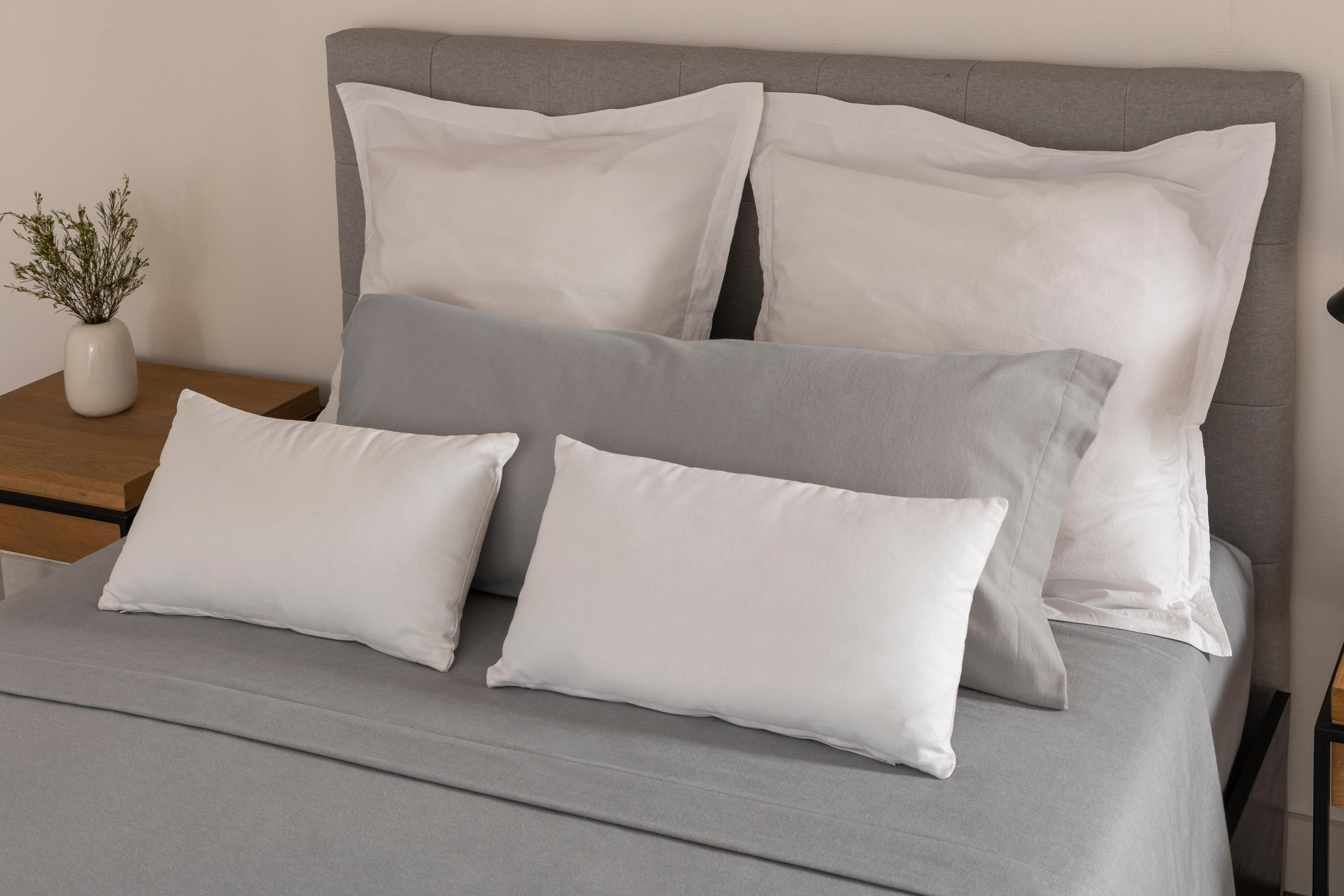 Sábana bajera con elástico algodón franela 80 hilos gris 150x200 para cama de 150 cm - 17