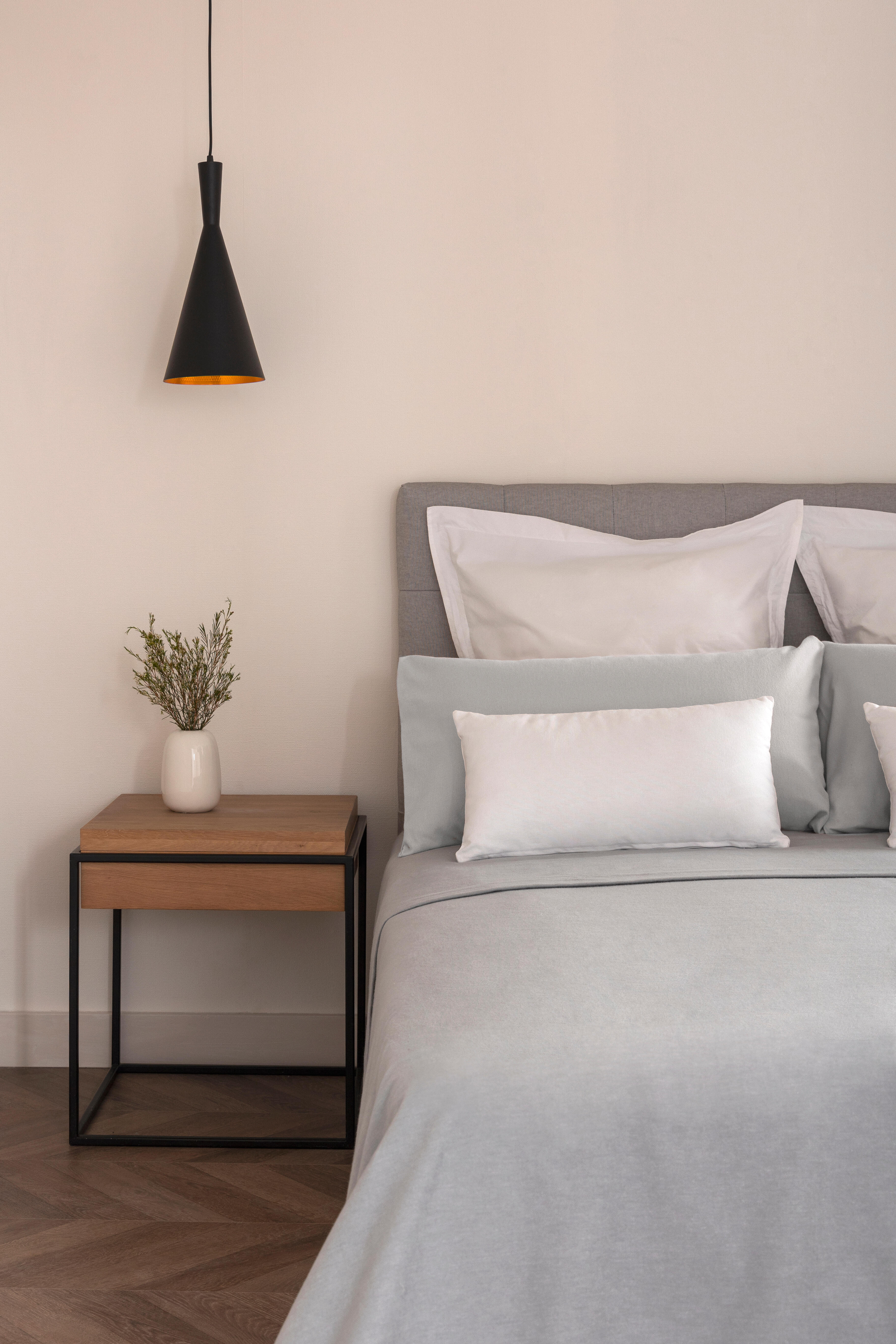 Sábana bajera con elástico algodón franela 80 hilos gris 150x200 para cama de 150 cm - 10