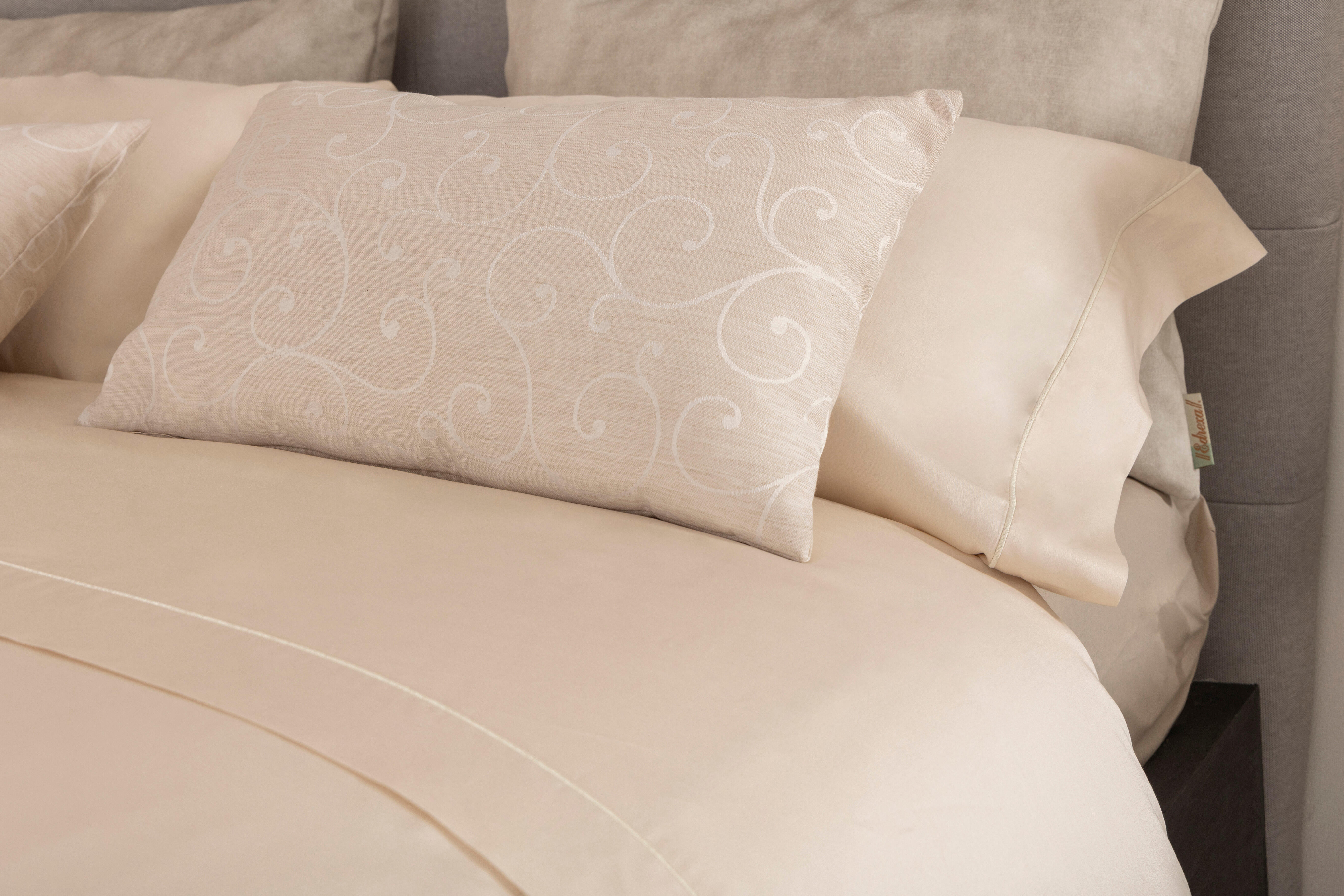 Funda de almohada Bordón INSPIRE  algodón 300 hilos beige 45 x 110 cm - 8
