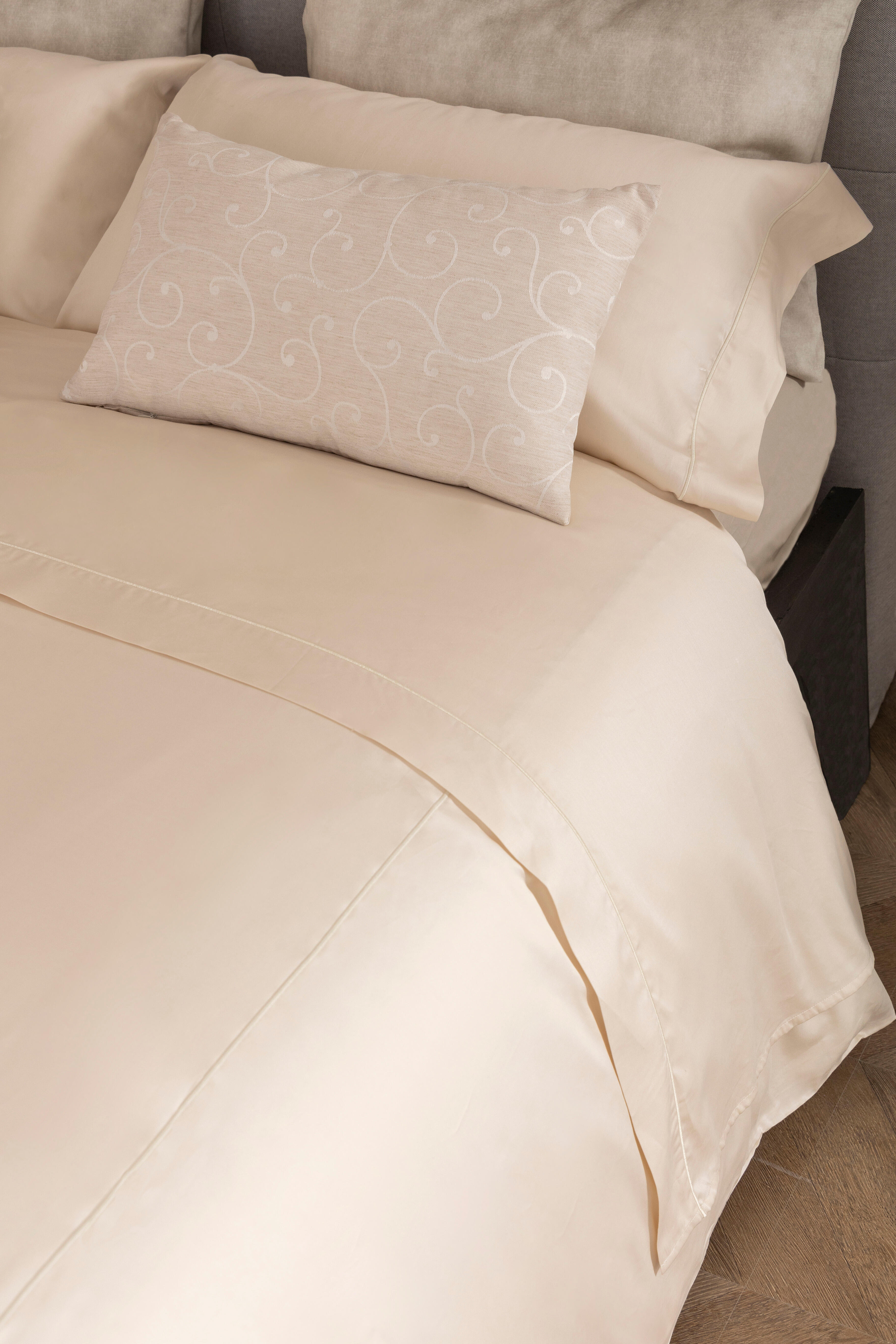 Funda de almohada Bordón INSPIRE  algodón 300 hilos beige 45 x 110 cm - 7