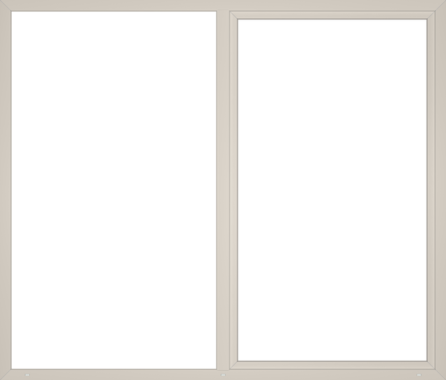 Okno PCV 3-szybowe balkonowe przesuwne MD85 złoty dąb 2700x2300 mm prawe