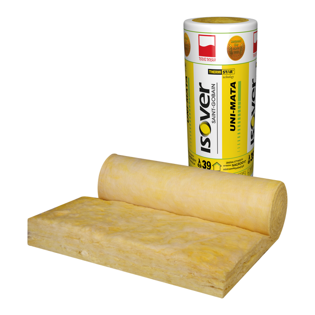 Wełna mineralna Unimata 039 100 mm 9.6 m2 Isover