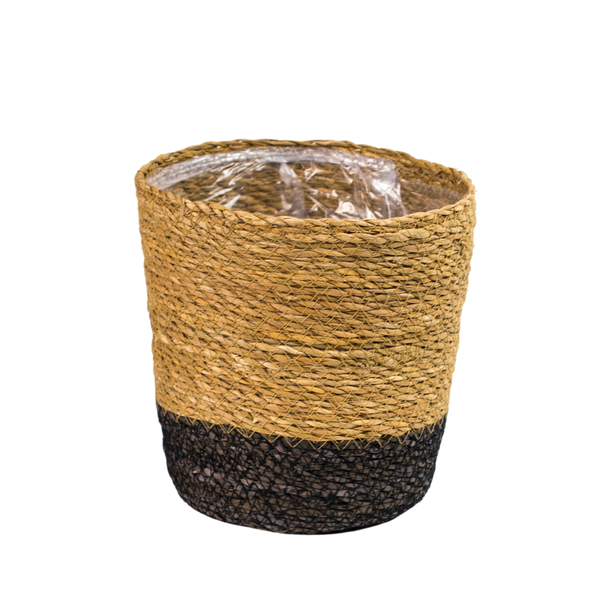 Osłonka doniczki koszyk Moroccan śr.20cm naturalny czarny - 2