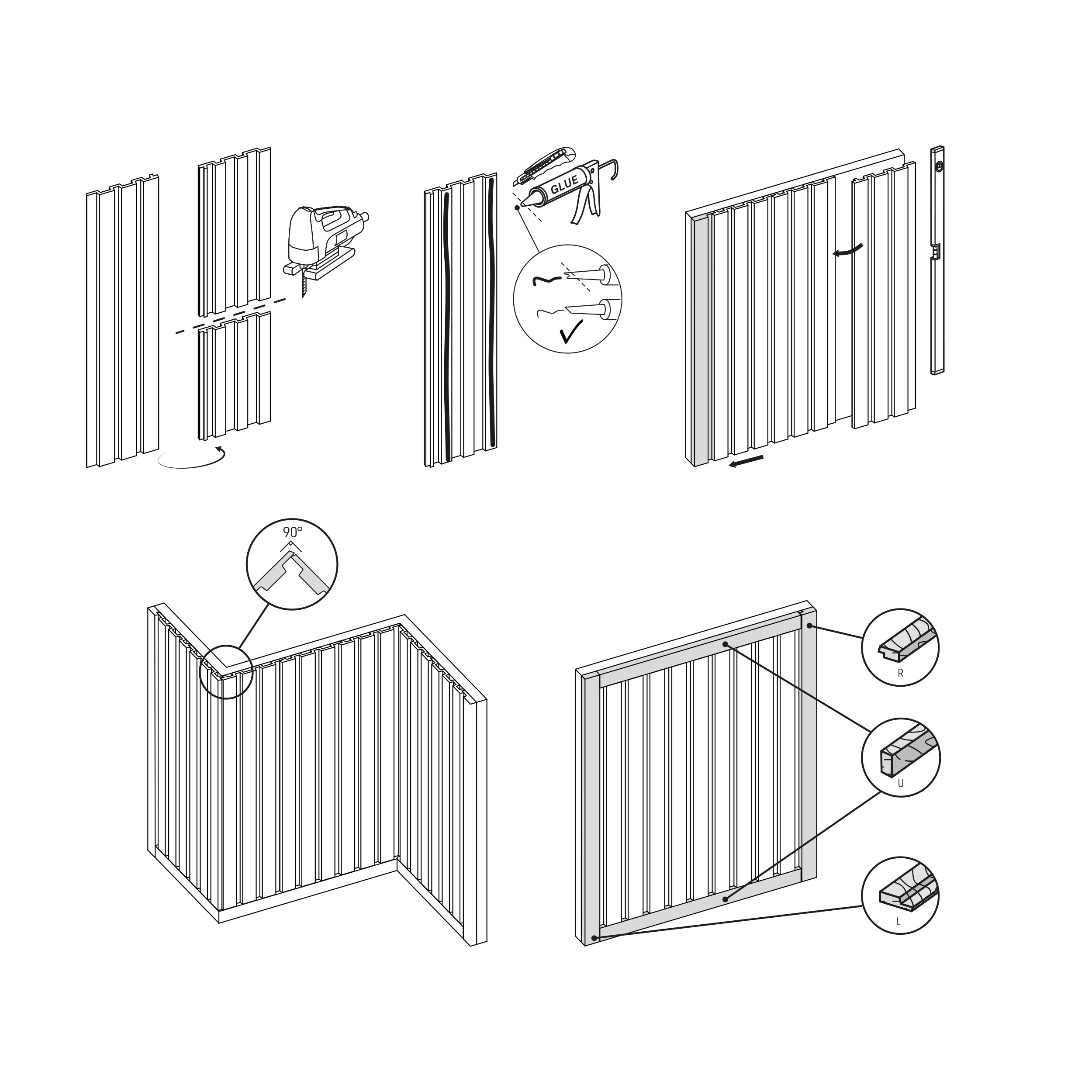 Panele ścienne 3D Lamel PCV Linerio M-Line Natural 3 lamele VOX - 7