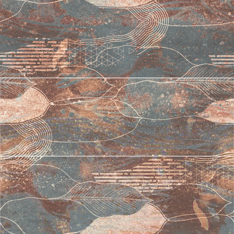 Obraz Galaxy Rust 3 Elementy 89.4x89.8 Ceramika Paradyż