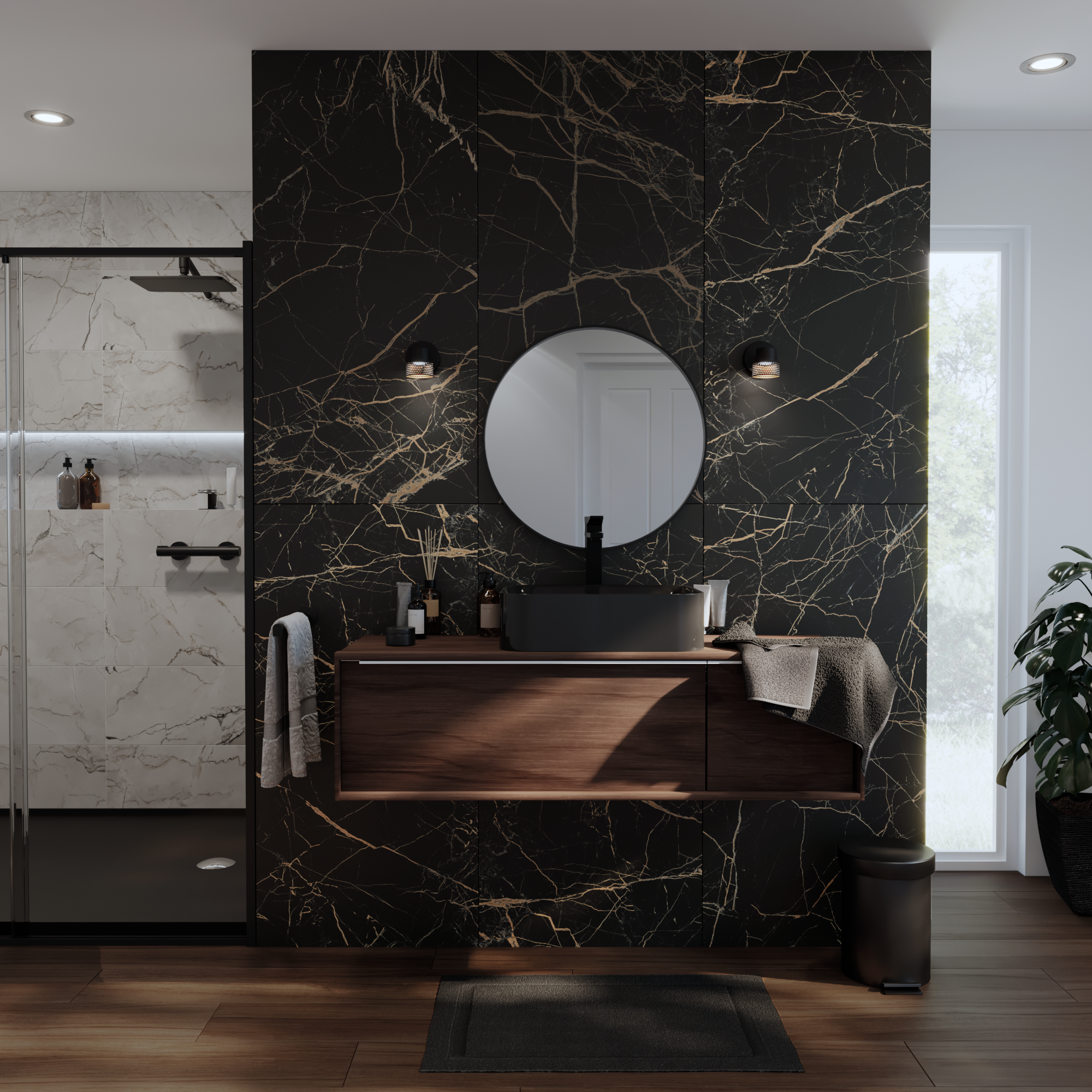 Piastrella da pavimento e rivestimento interno in gres porcellanato 20 x 120 cm rettificato smaltato marrone noce opaco Blush Walnut R9 traffico medio forte (pei 3/5) Sp. 9 mm 1.2 mq - 11