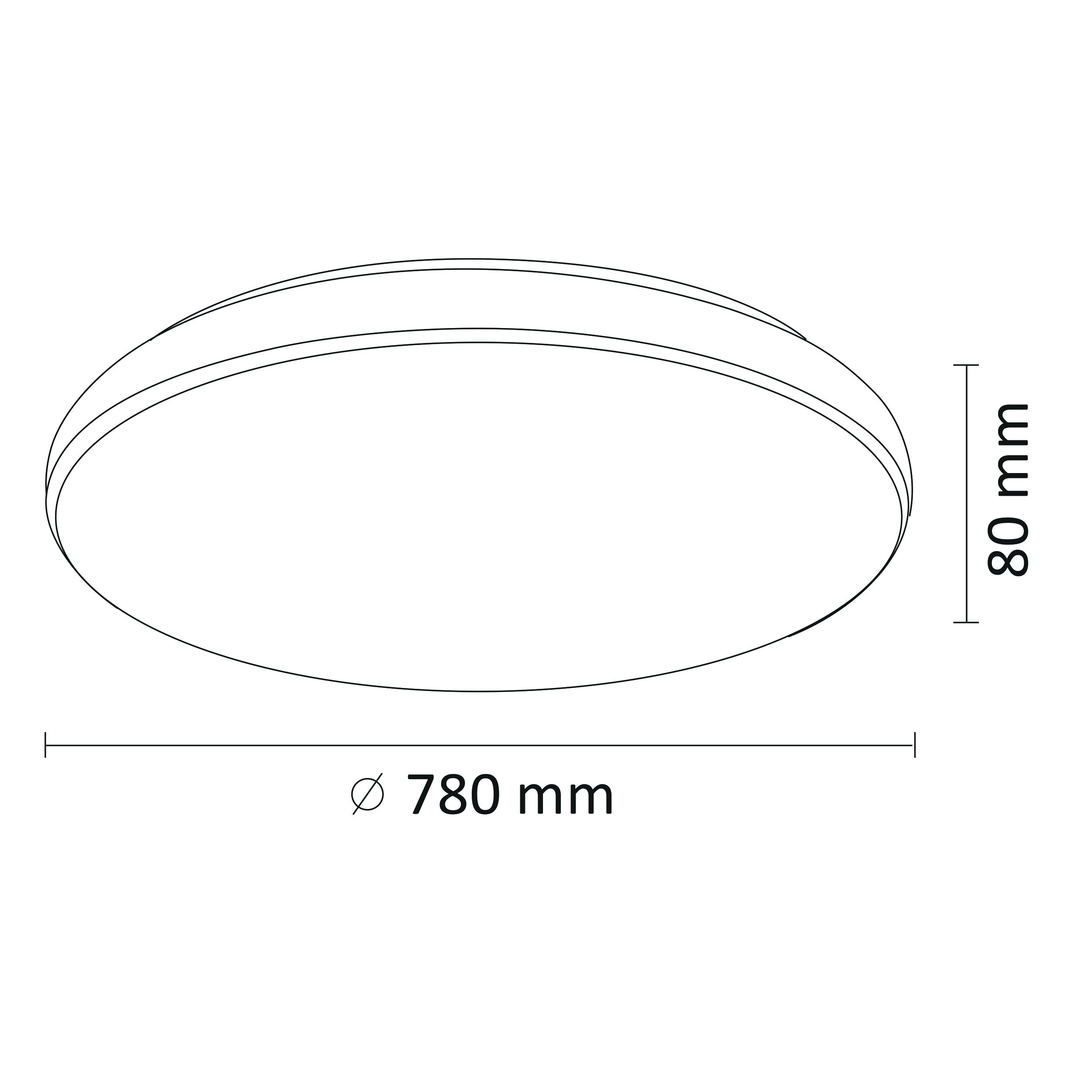 Plafon PIRIUS z pilotem 78 cm biały okrągły LED POLUX - 2