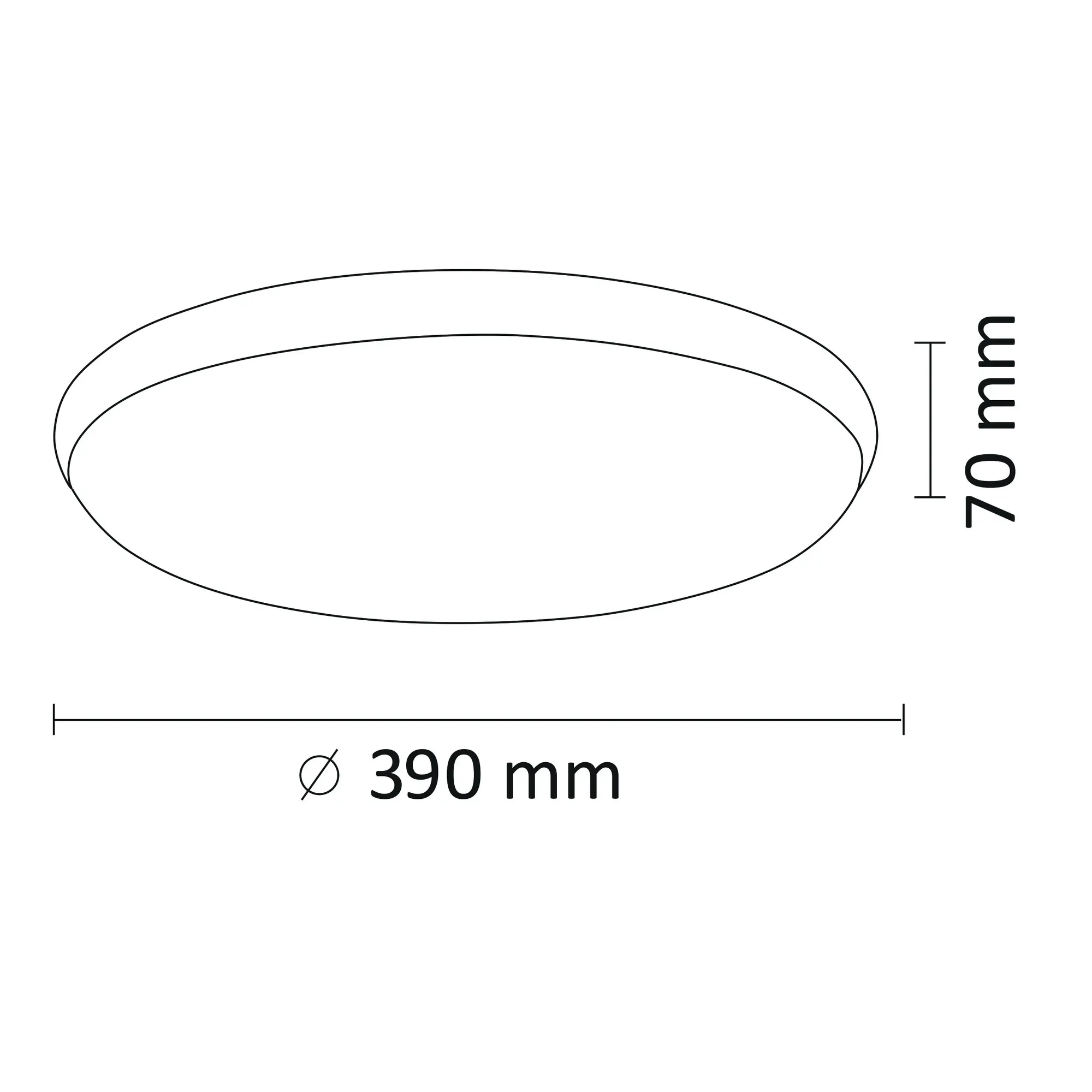 Plafon Kern 40 cm czarny LED Polux - 3