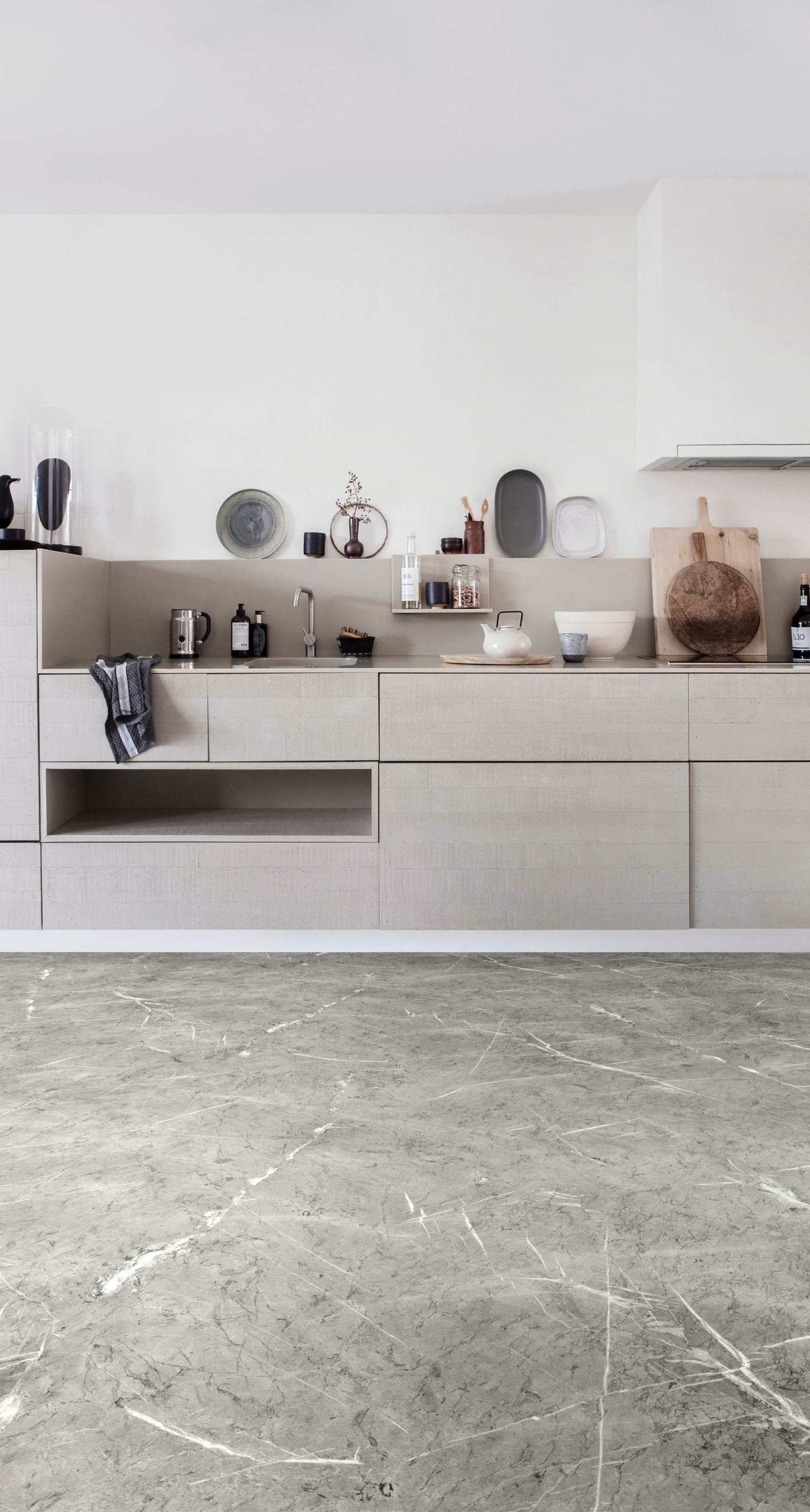 Wykładzina PCV Bingo Celeste szara marmur 3 m - 2