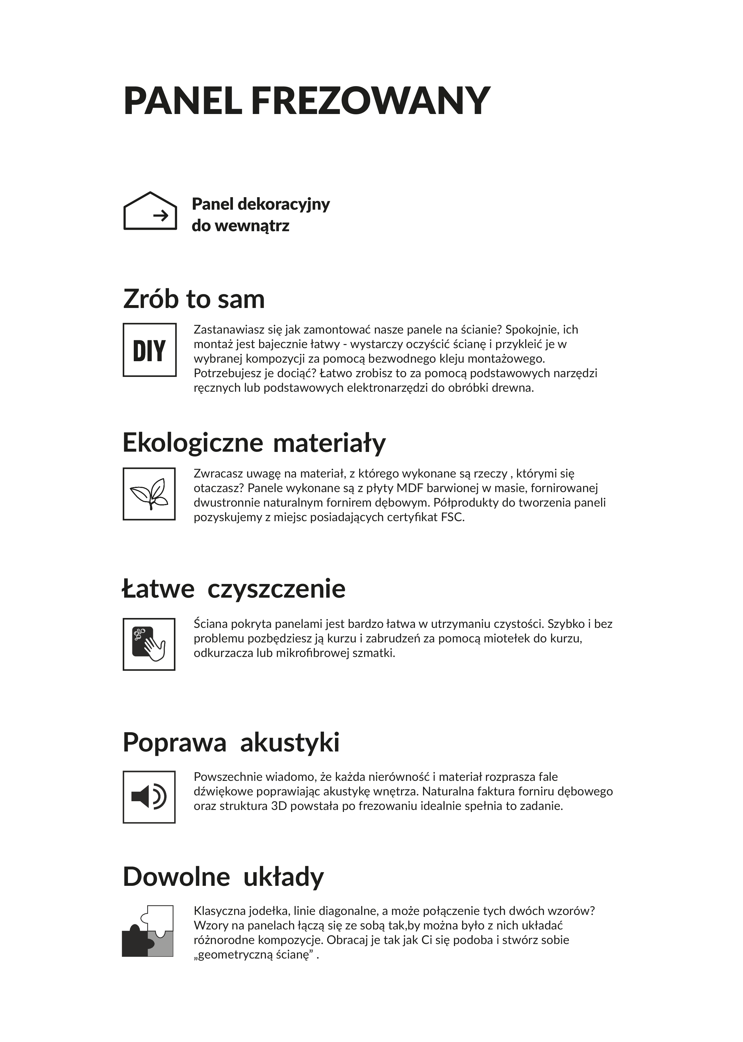 Panel ścienny MDF dekoracyjny pionowe pasy frezowany 30x90cm Fllow - 10