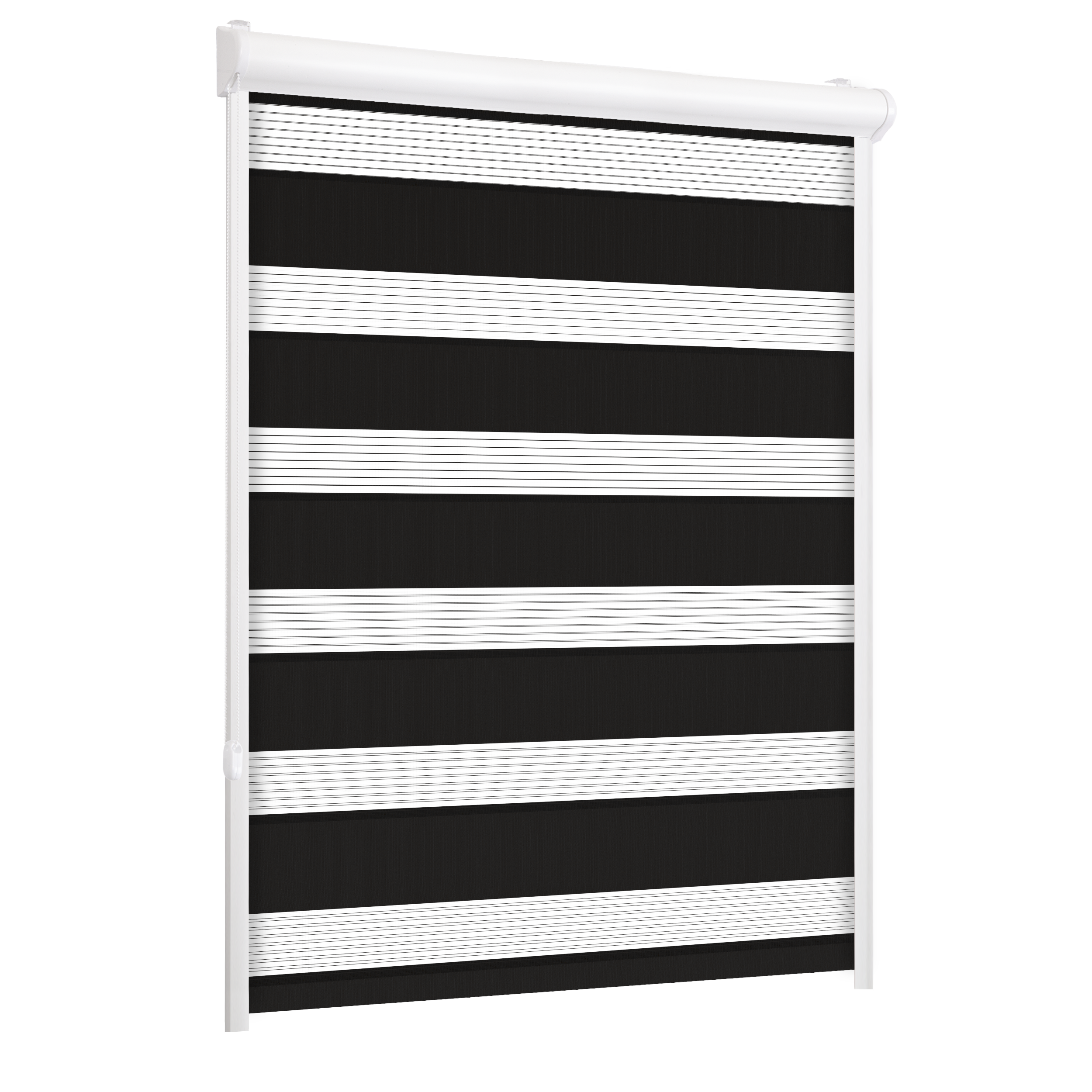 Roleta w kasecie dzień noc Classic czarna 54 x 220 cm lewa