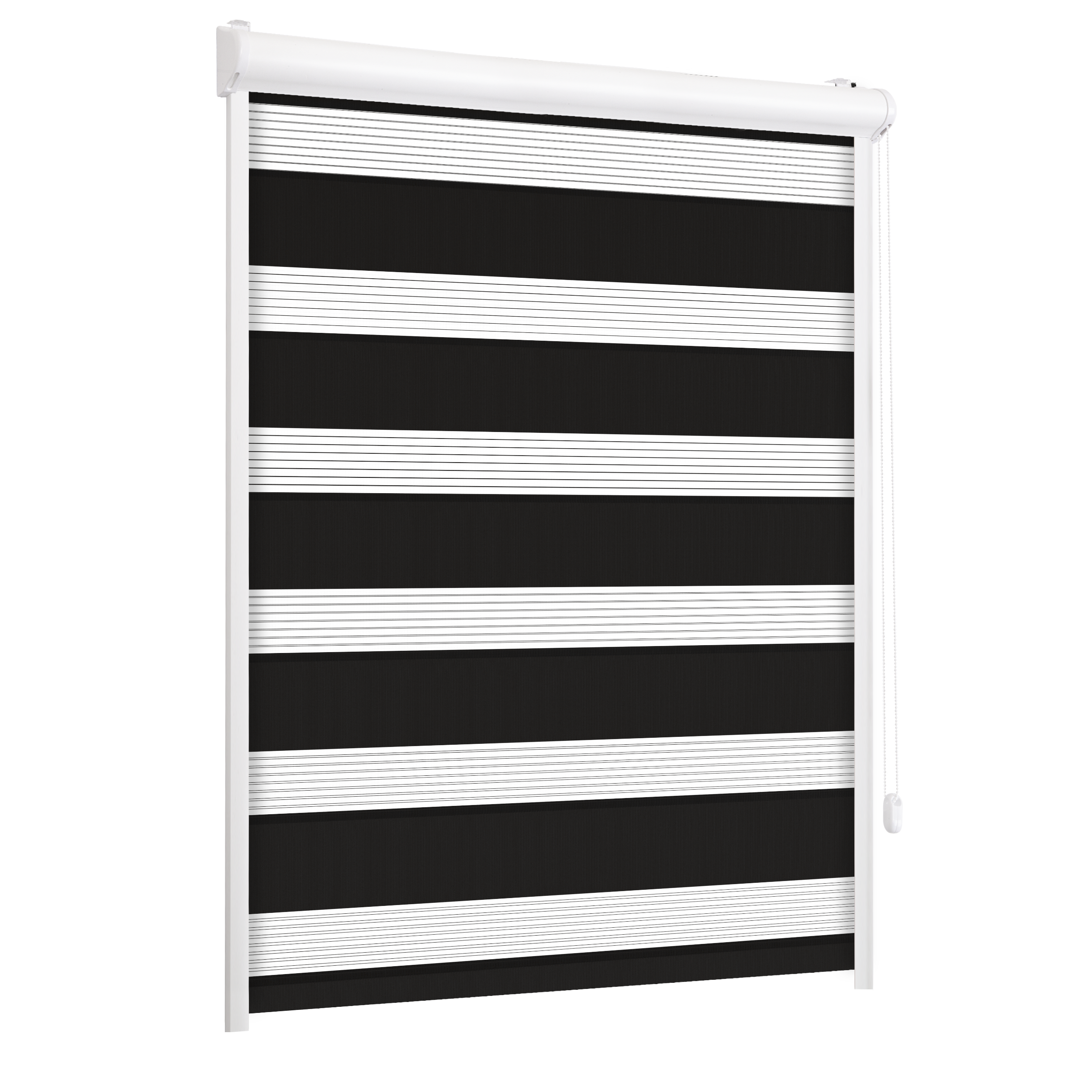 Roleta w kasecie dzień noc Classic czarna 82.5 x 220 cm prawa