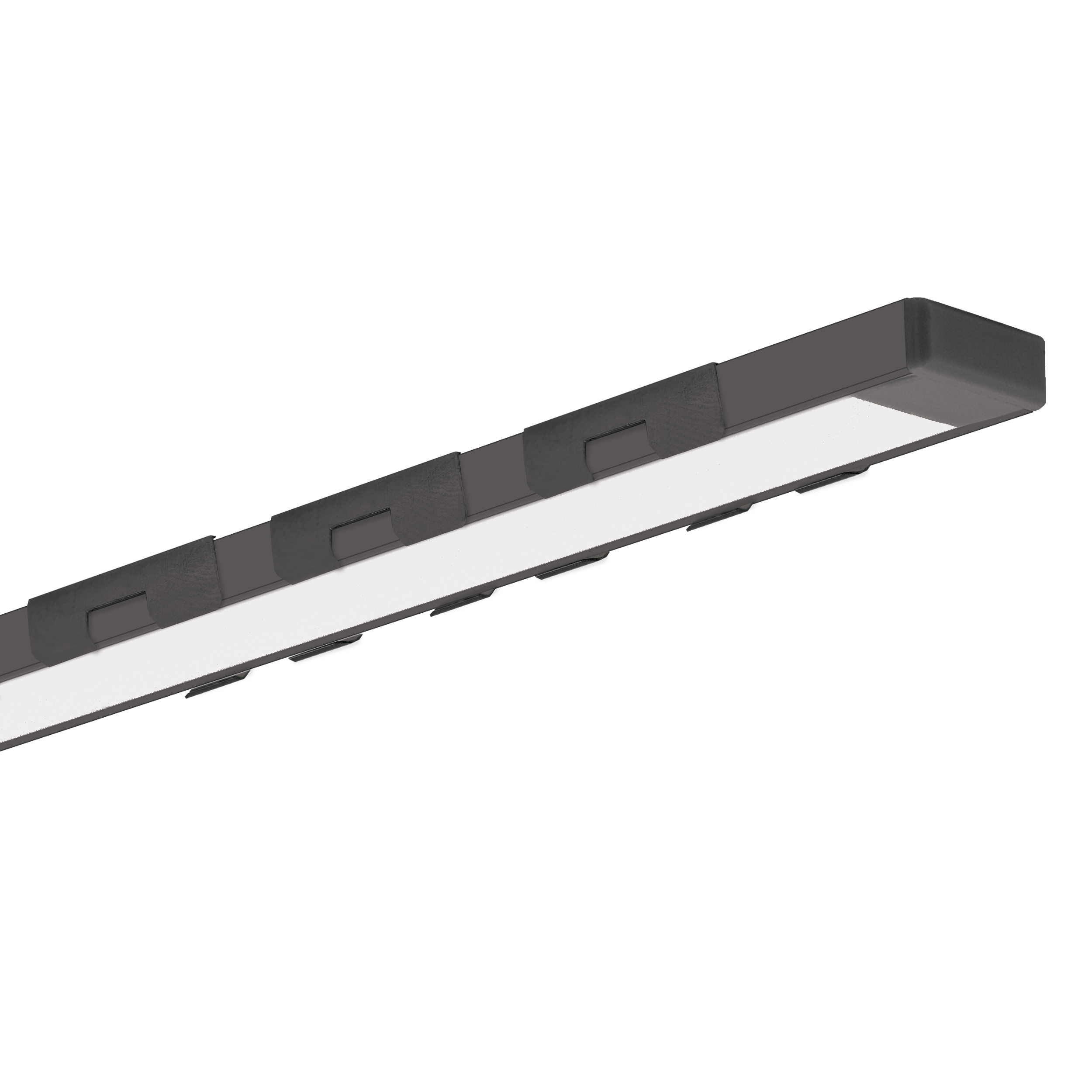 Profil aluminiowy do taśm LED czarny 2 m Kluś