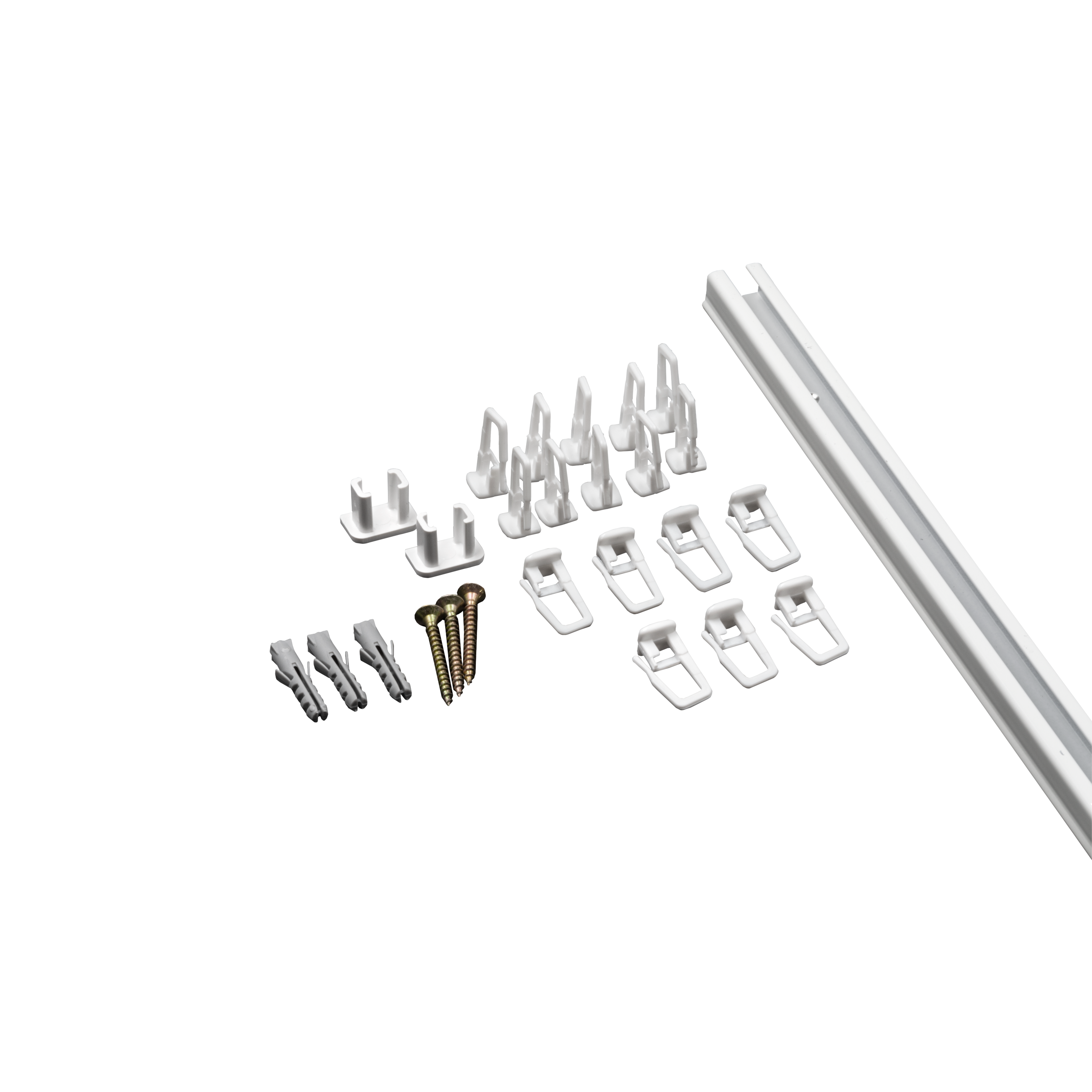 Szyna sufitowa 1-torowa 300 cm biała aluminiowa z akcesoriami Inspire - 2