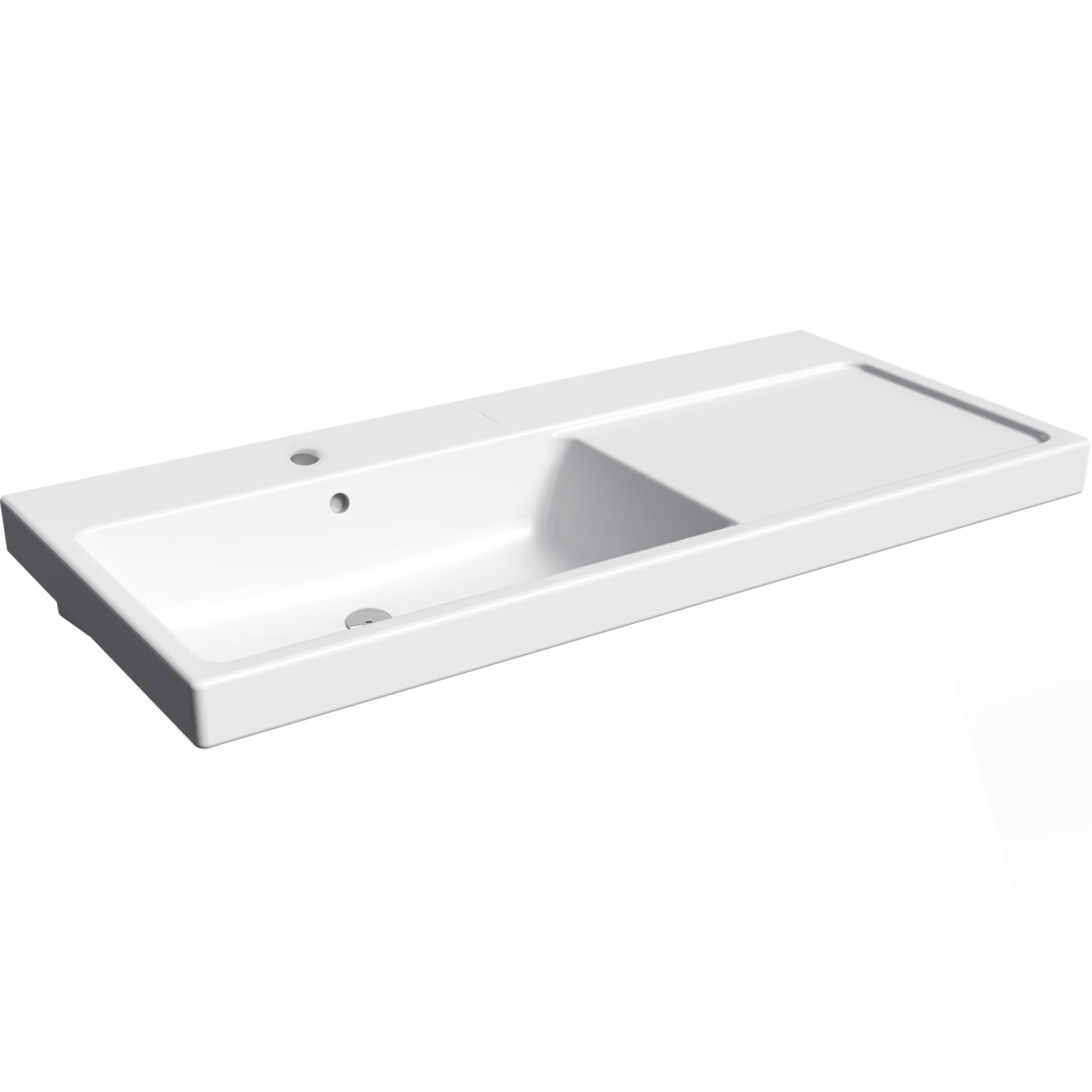 Umywalka ceramiczna Gap lewa 100 X 46 Roca