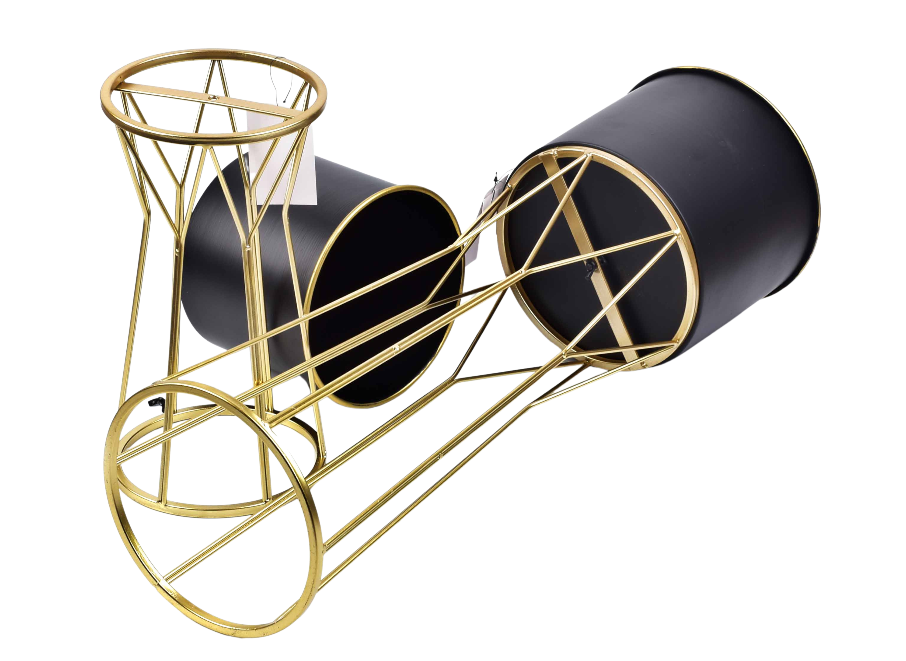 Kwietnik osłonka stojak Swen XL 22x69,5cm czarny - 2