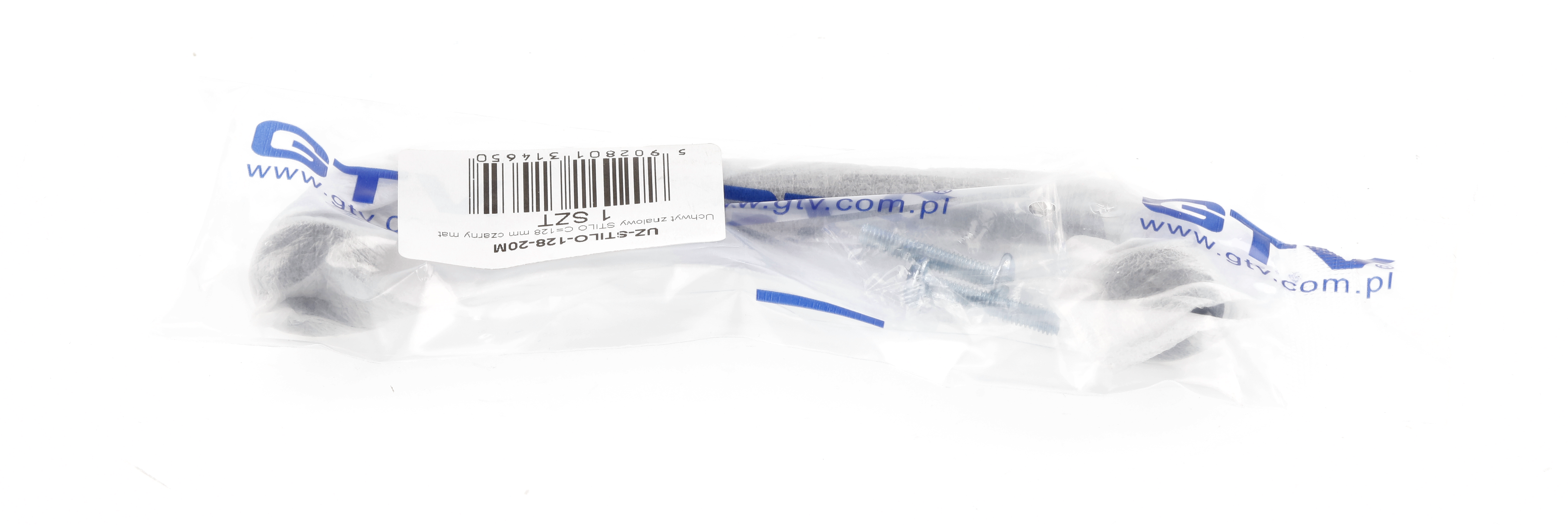 Uchwyt meblowy Stilo 128 mm czarny - 2