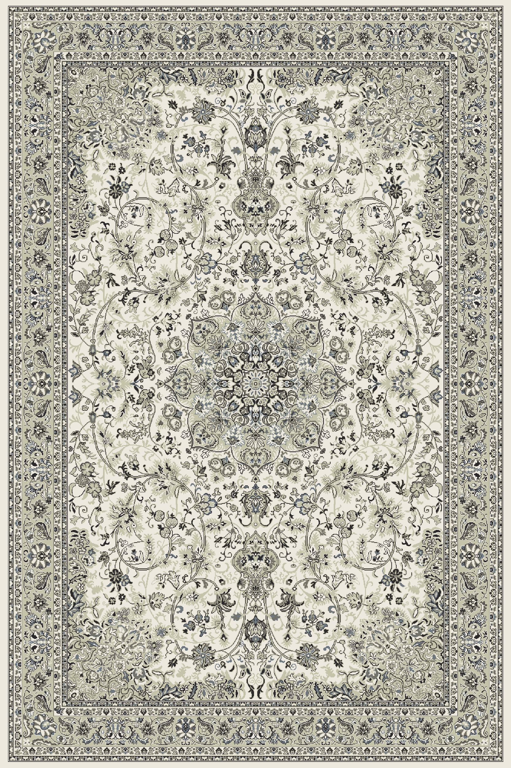 Dywan wełniany Moon Kordoba Silver 200 x 300 cm