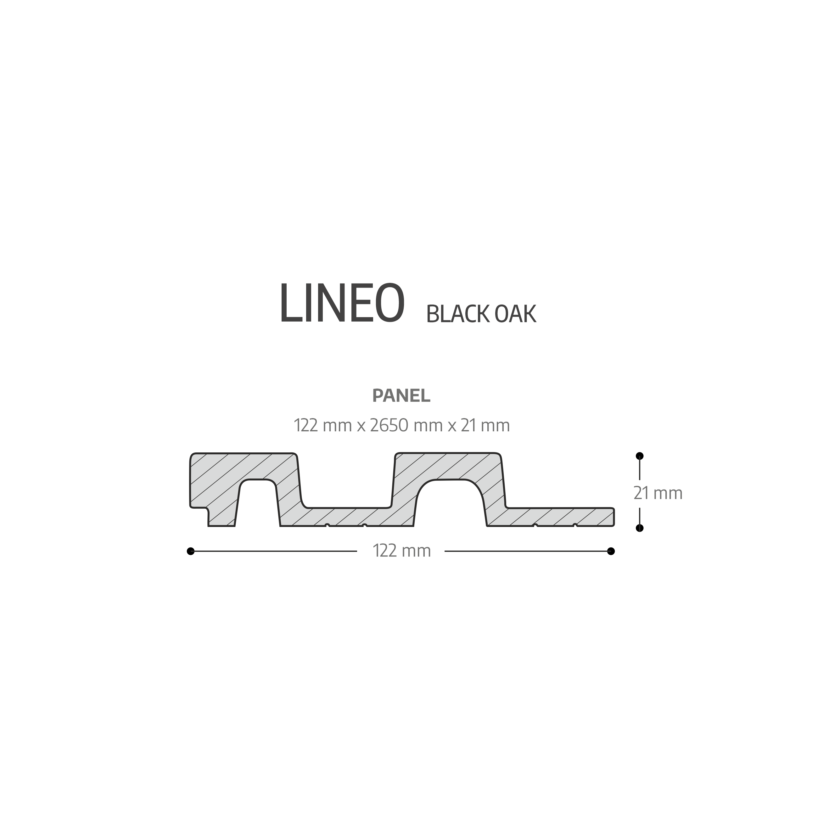 Panele lamele ścienne winylowe PCV dekoracyjne Lineo Black Oak Fllow - 6