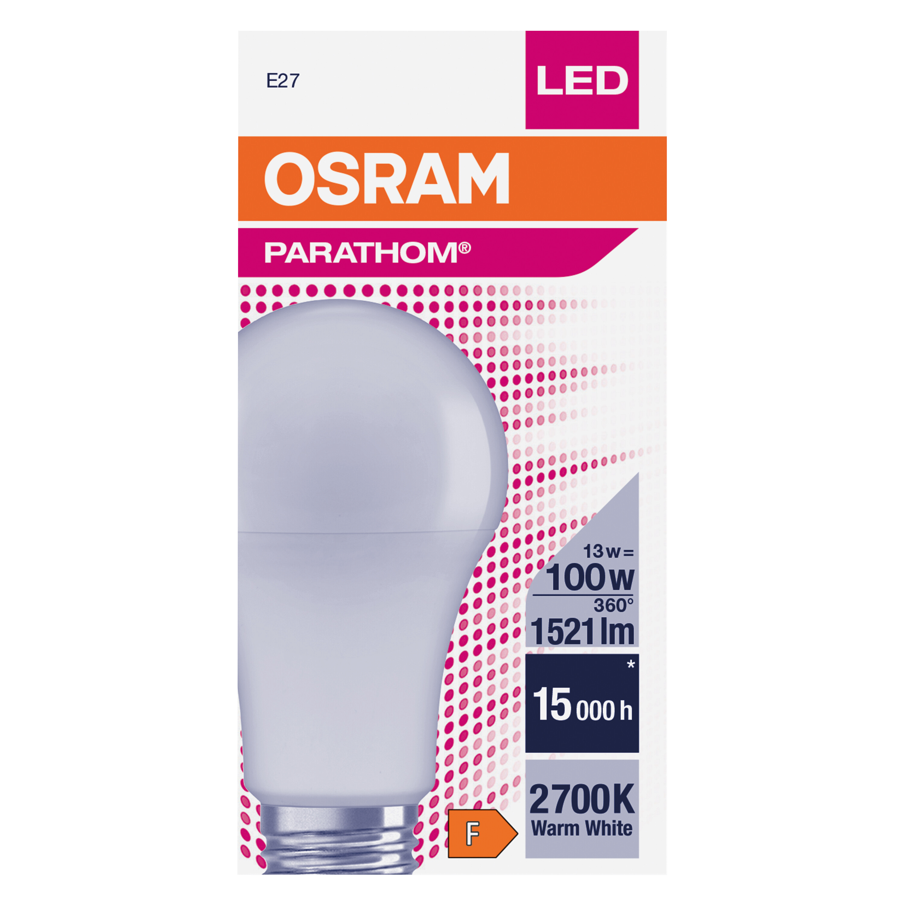 Żarówka E27 (230 V) 7,5 W 1055 lm Ciepła biel OSRAM