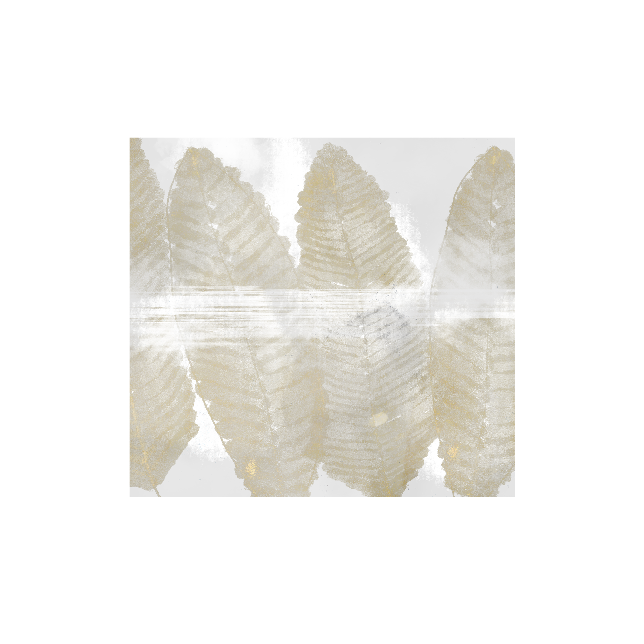Mural Wings boho beżowo-złoty 300 x 280 cm struktura płótna