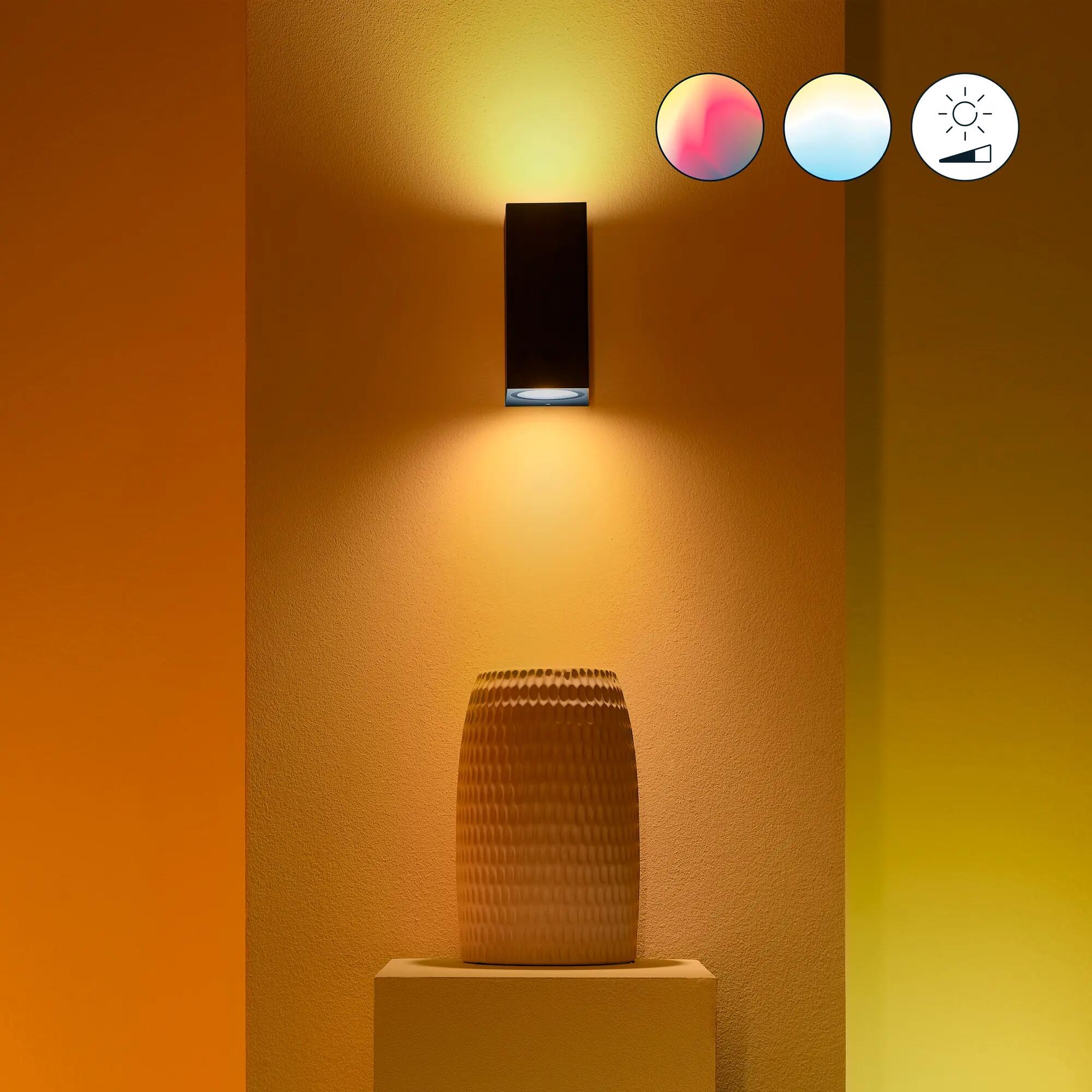 Reflektor Up&Down czarny RGB 2 x GU10 Wiz Smart lighting - 9