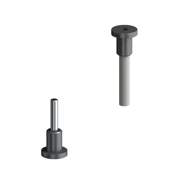 Okucia do mocowania lameli obrotowych do ściany działowej czarne