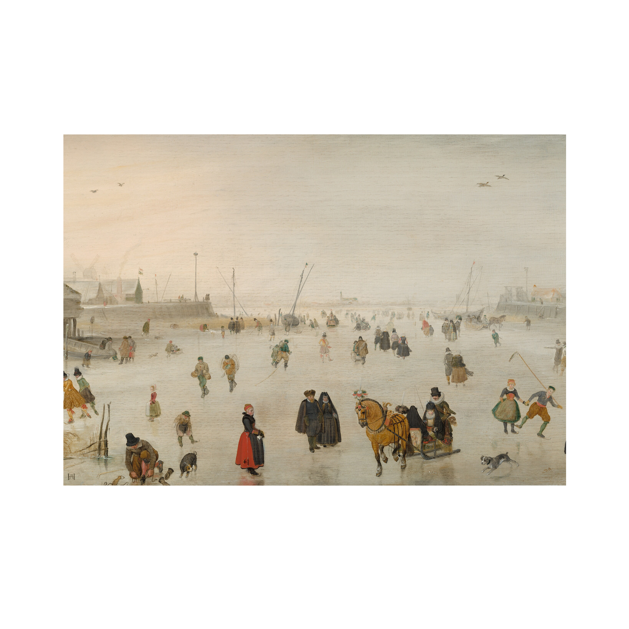 Mural Winter zimowe lodowisko 400 x 280 cm struktura płótna