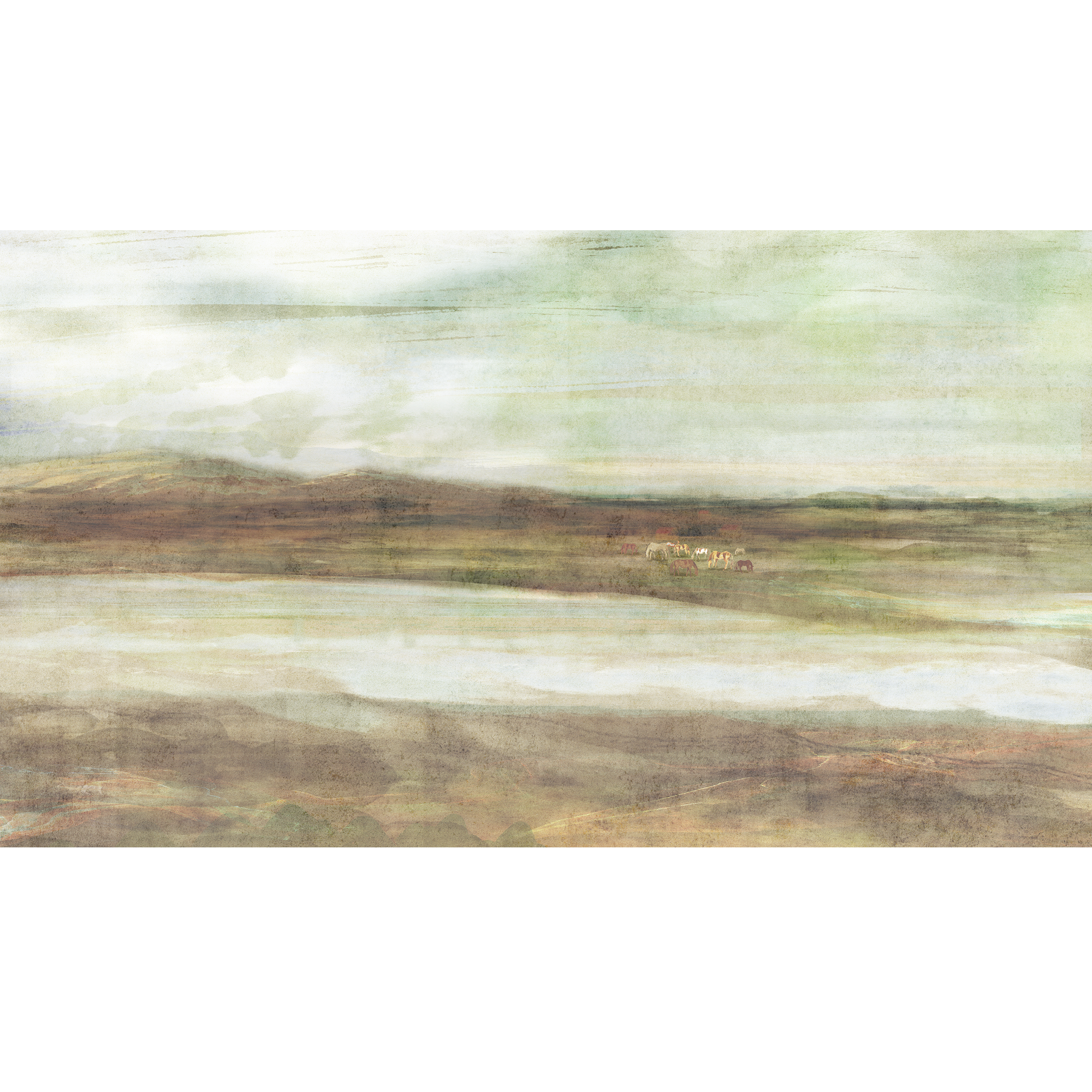 Mural Patagonia pejzaż pastele 500 x 280 cm delikatna struktura