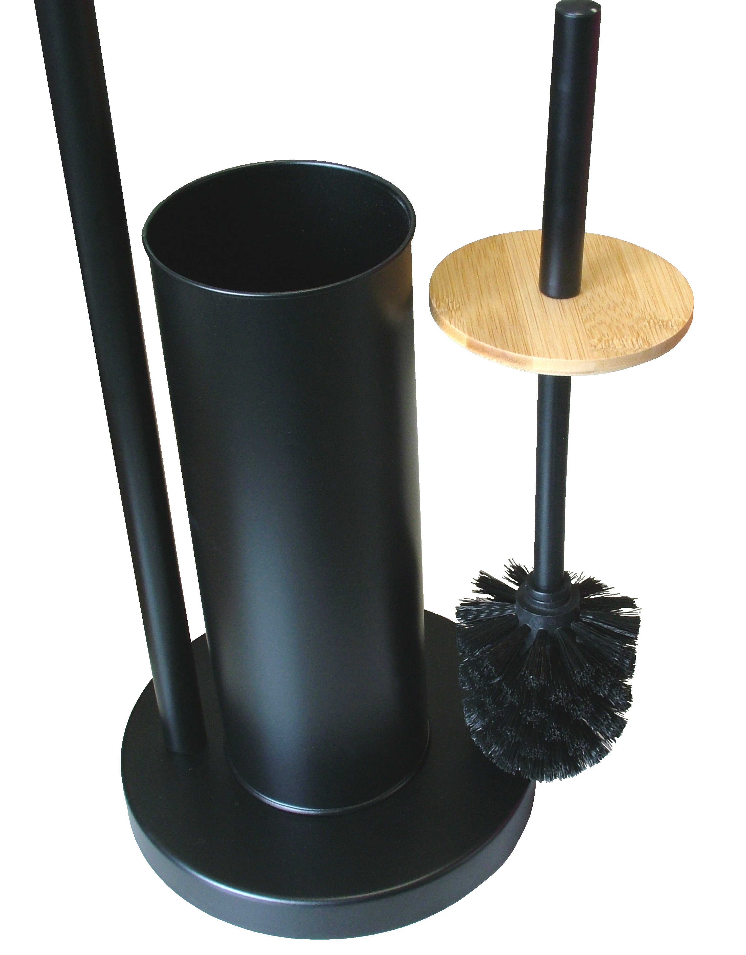 Stojak na papier toaletowy i szczotkę toaletową Czarny Bambus Dietsche - 5