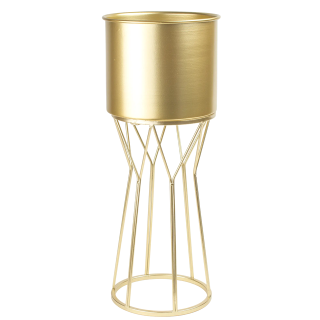 Kwietnik osłonka stojak Swen L 19,5x49,5cm złoty