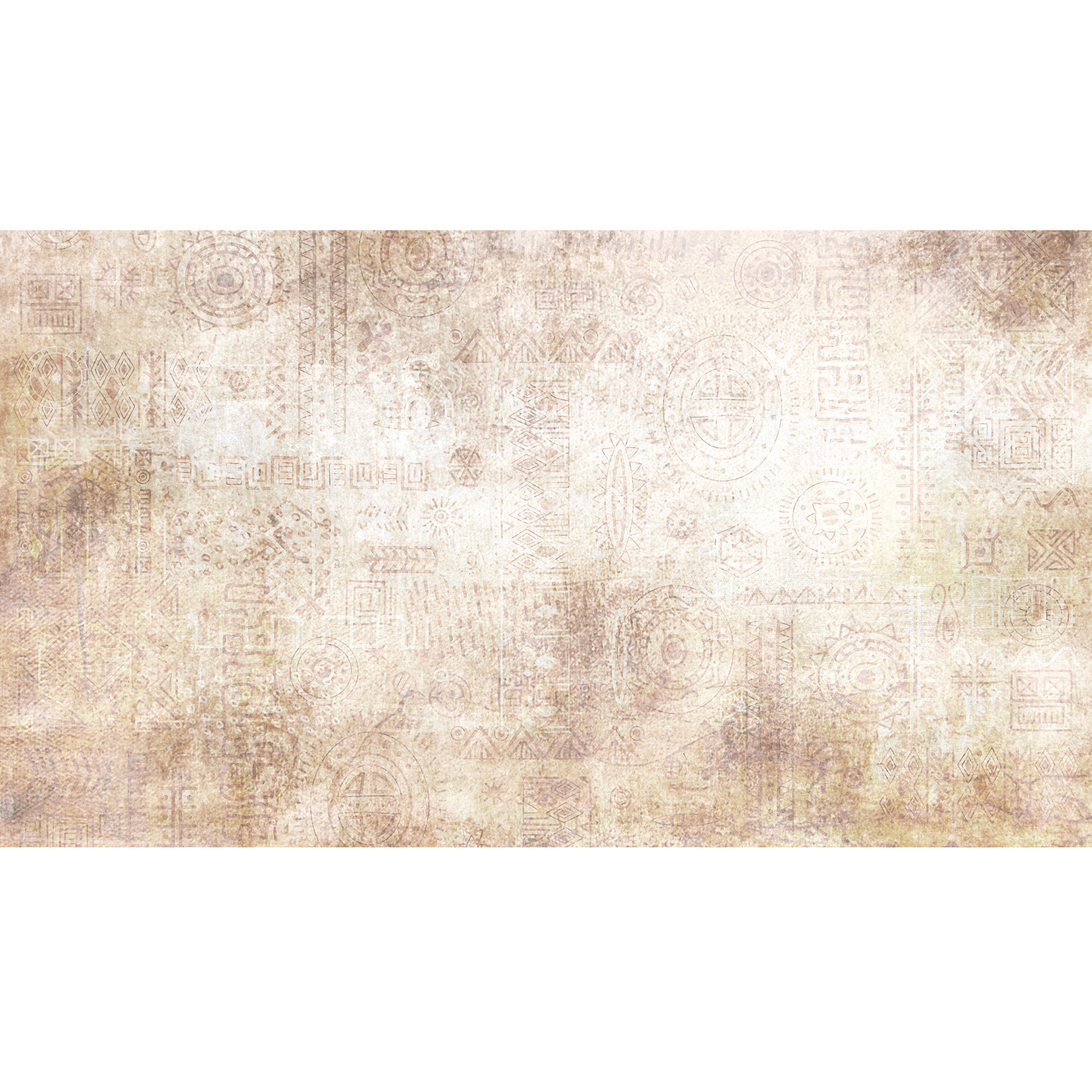 Mural Roots przecierany boho 500 x 280 cm struktura płótna