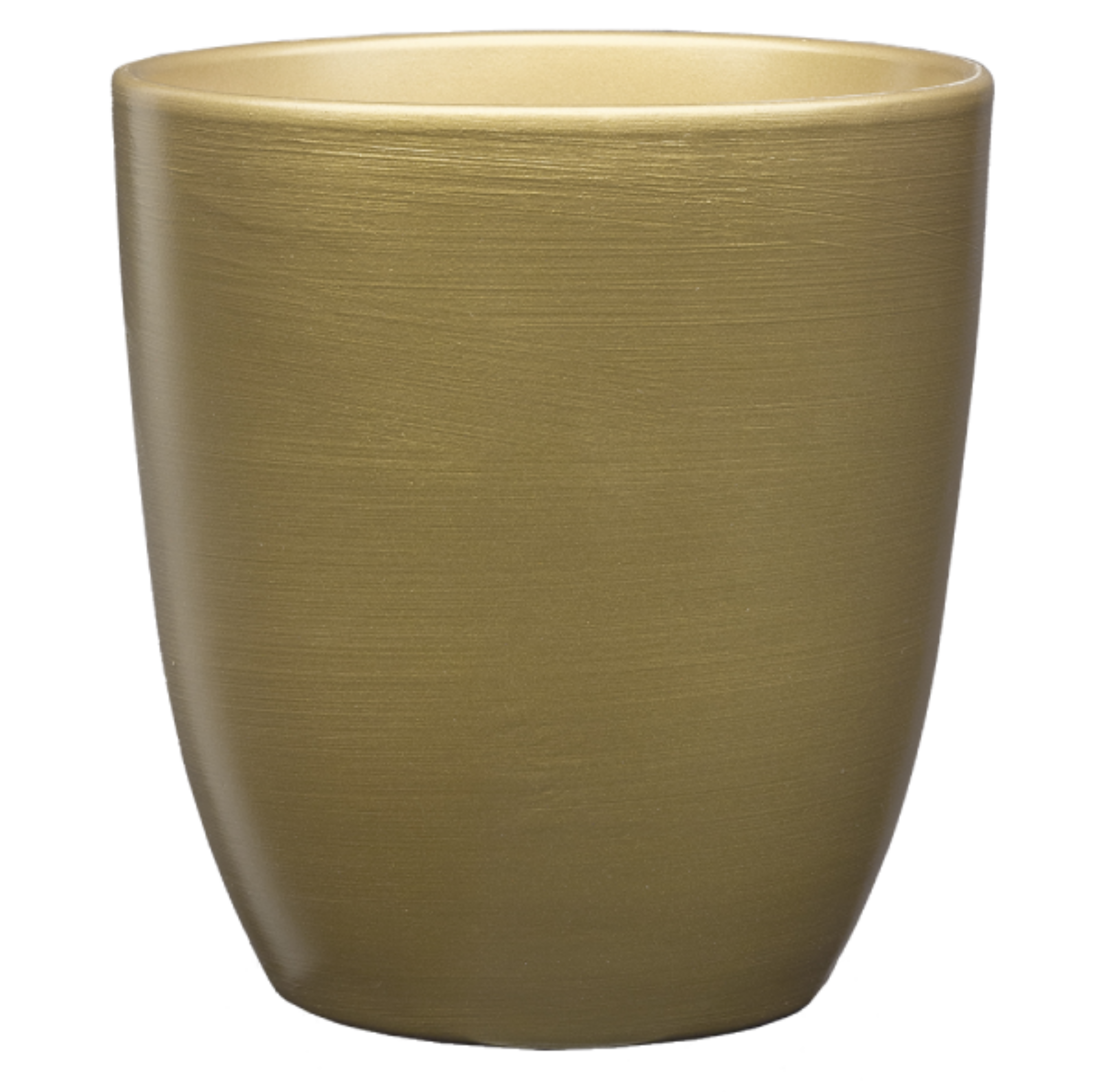 Osłonka doniczki gliniana Nova 16 cm złota