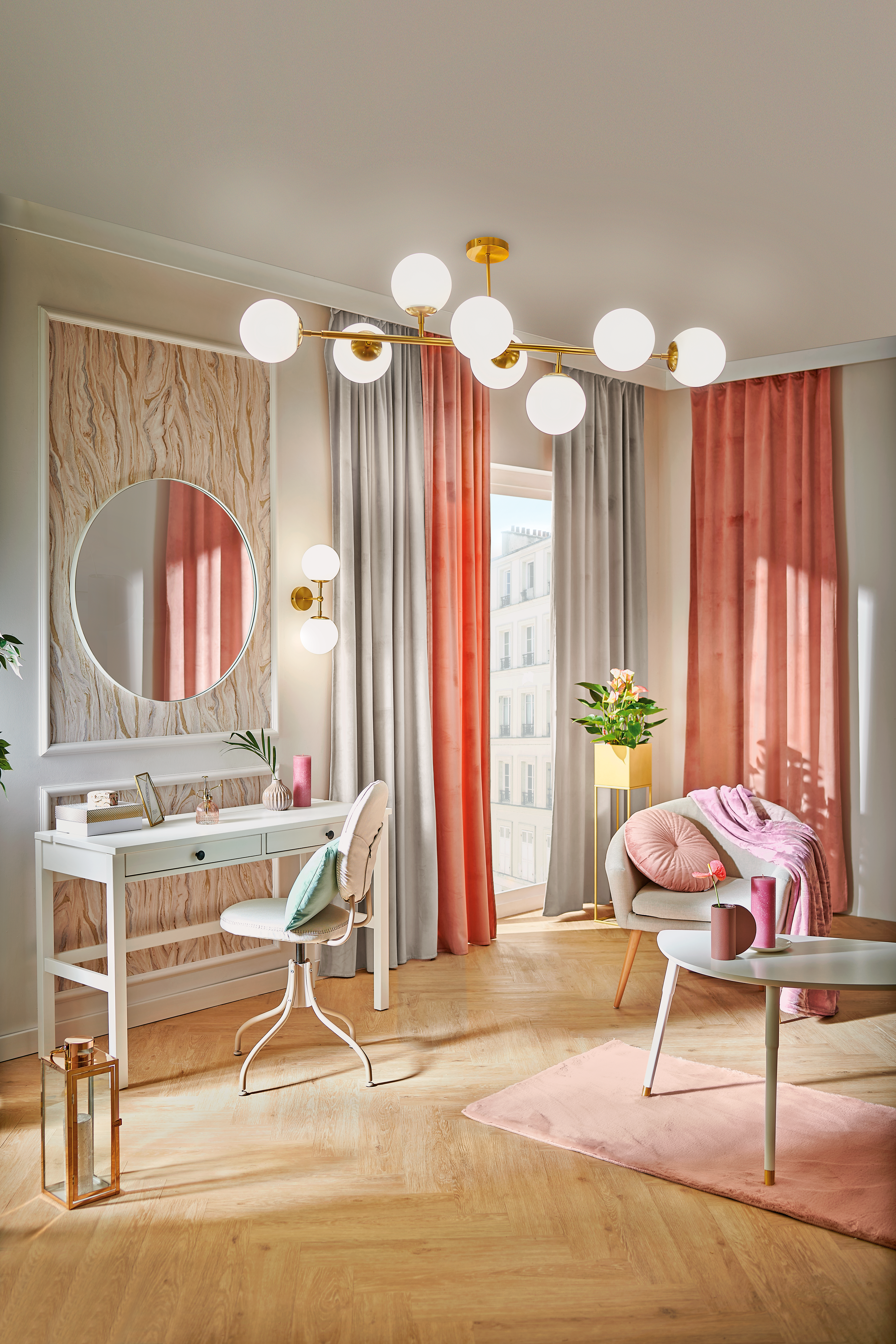 Szyna sufitowa 2-torowa 120 cm z akcesoriami PVC Gardinia - 3