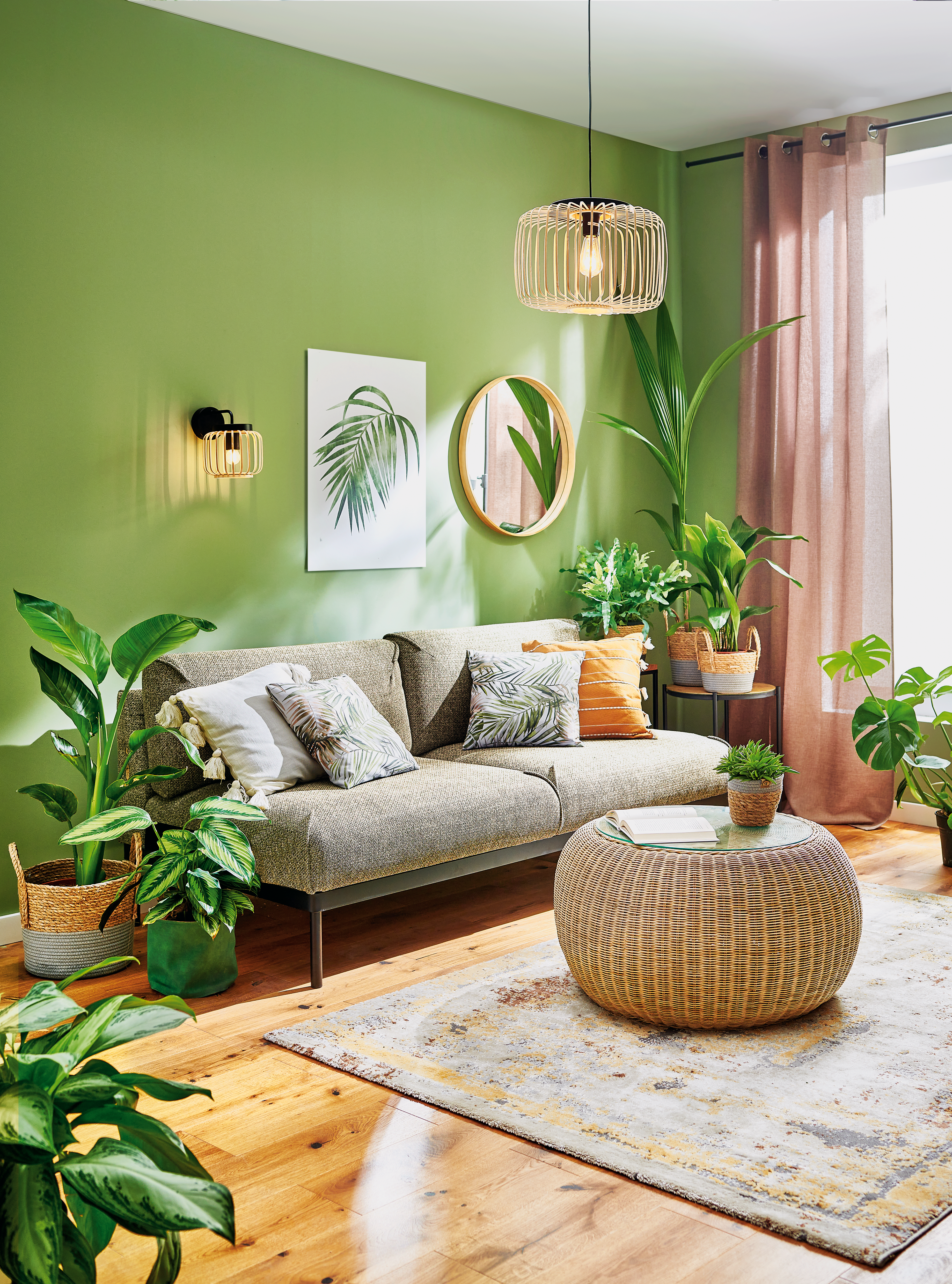 Lampa wisząca Pecan czarno-beżowa E27 Inspire - 7